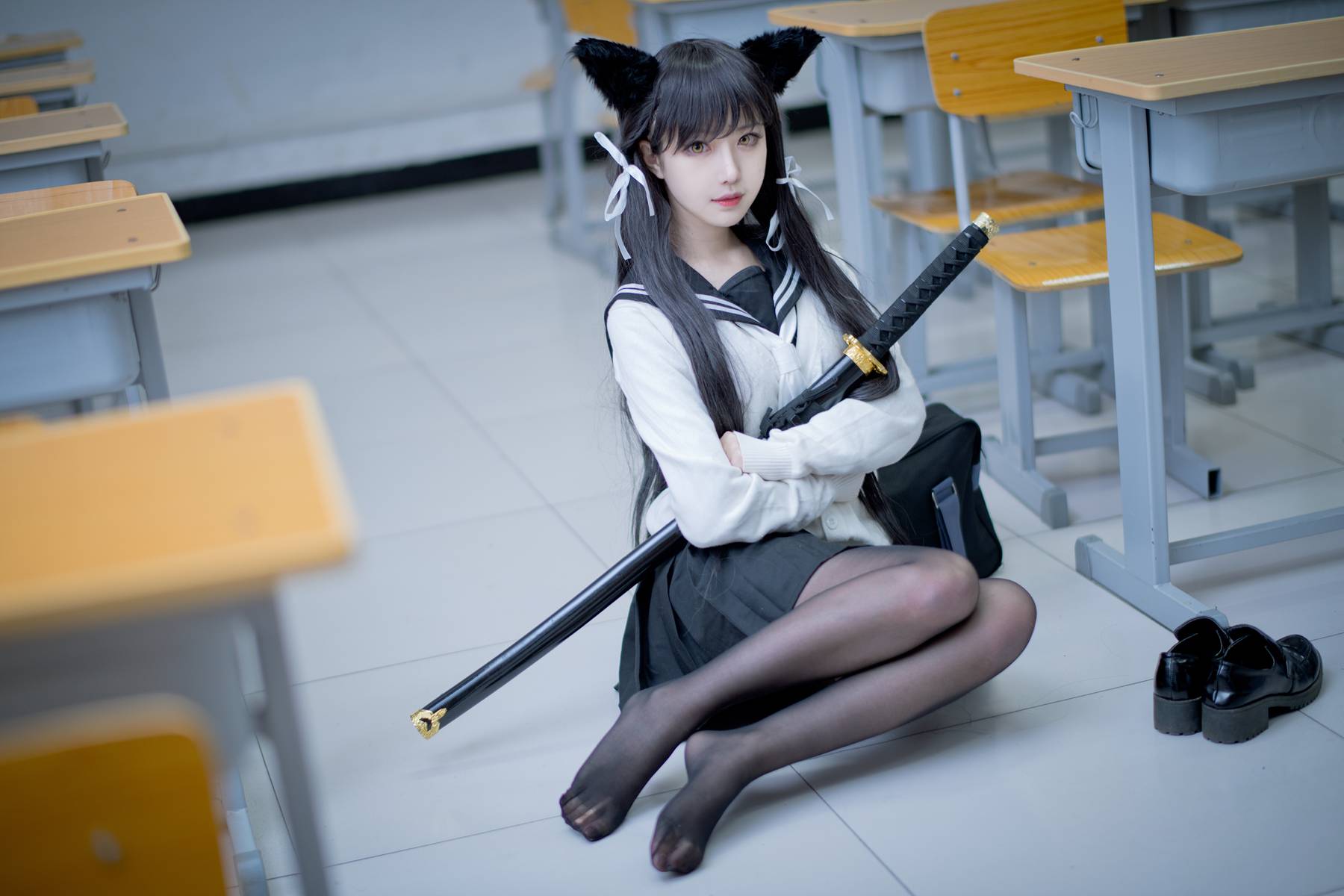 图片[39]-Shika小鹿鹿 爱宕制服[50P] – 速更版-美库