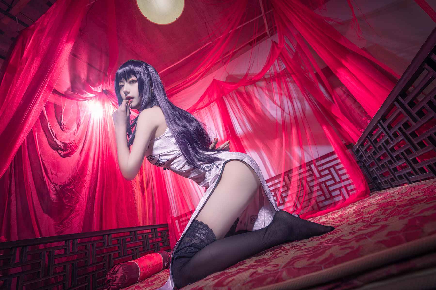 图片[12]-Shika小鹿鹿 学姐旗袍 [13P] – 速更版-美库