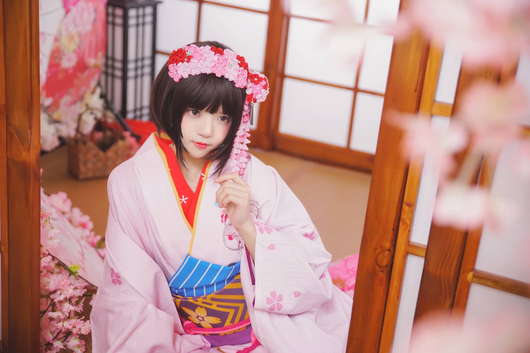图片[11]-桜桃喵 加藤惠 和服 [23P] – 速更版-美库