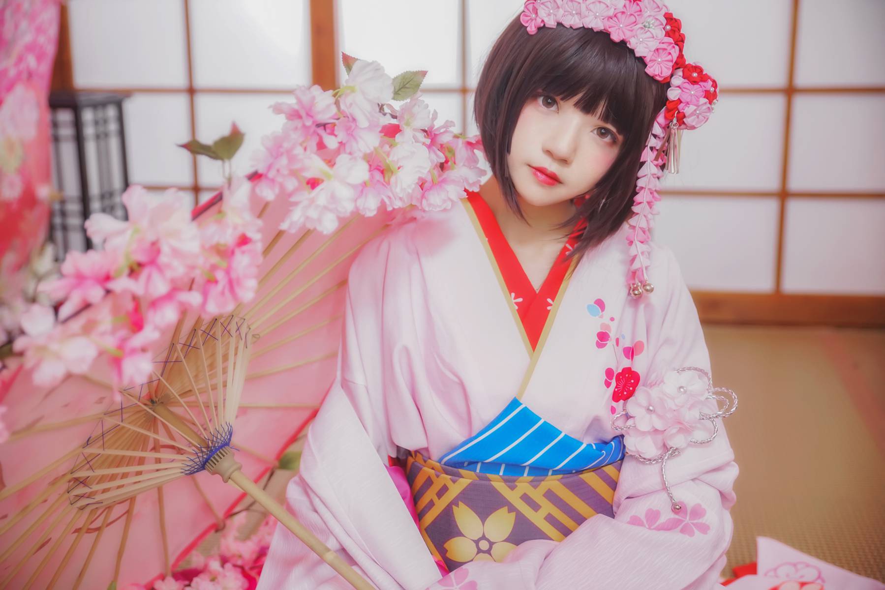 图片[14]-桜桃喵 加藤惠 和服 [23P] – 速更版-美库