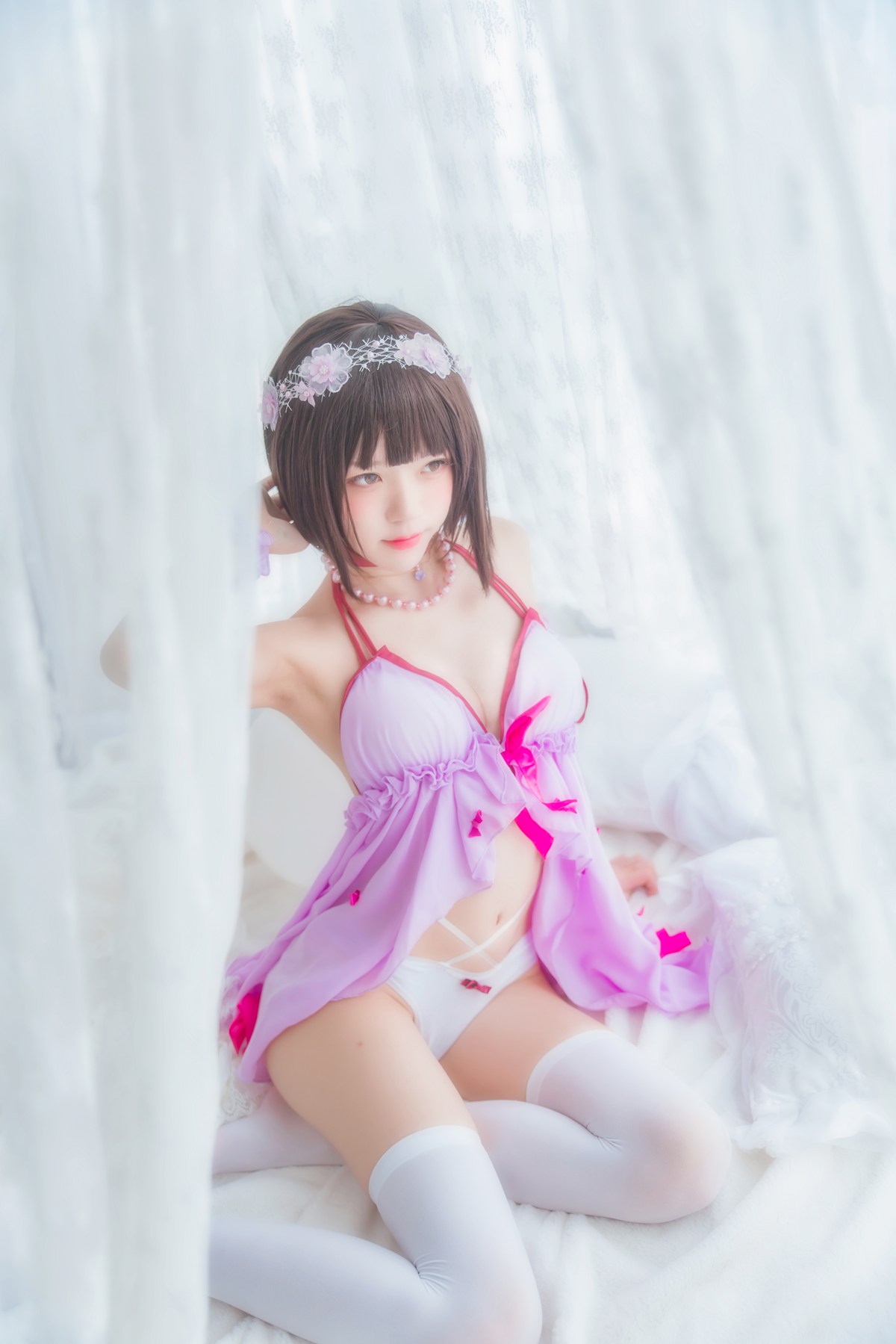 图片[37]-桜桃喵 加藤惠 小睡裙 [38P] – 速更版-美库