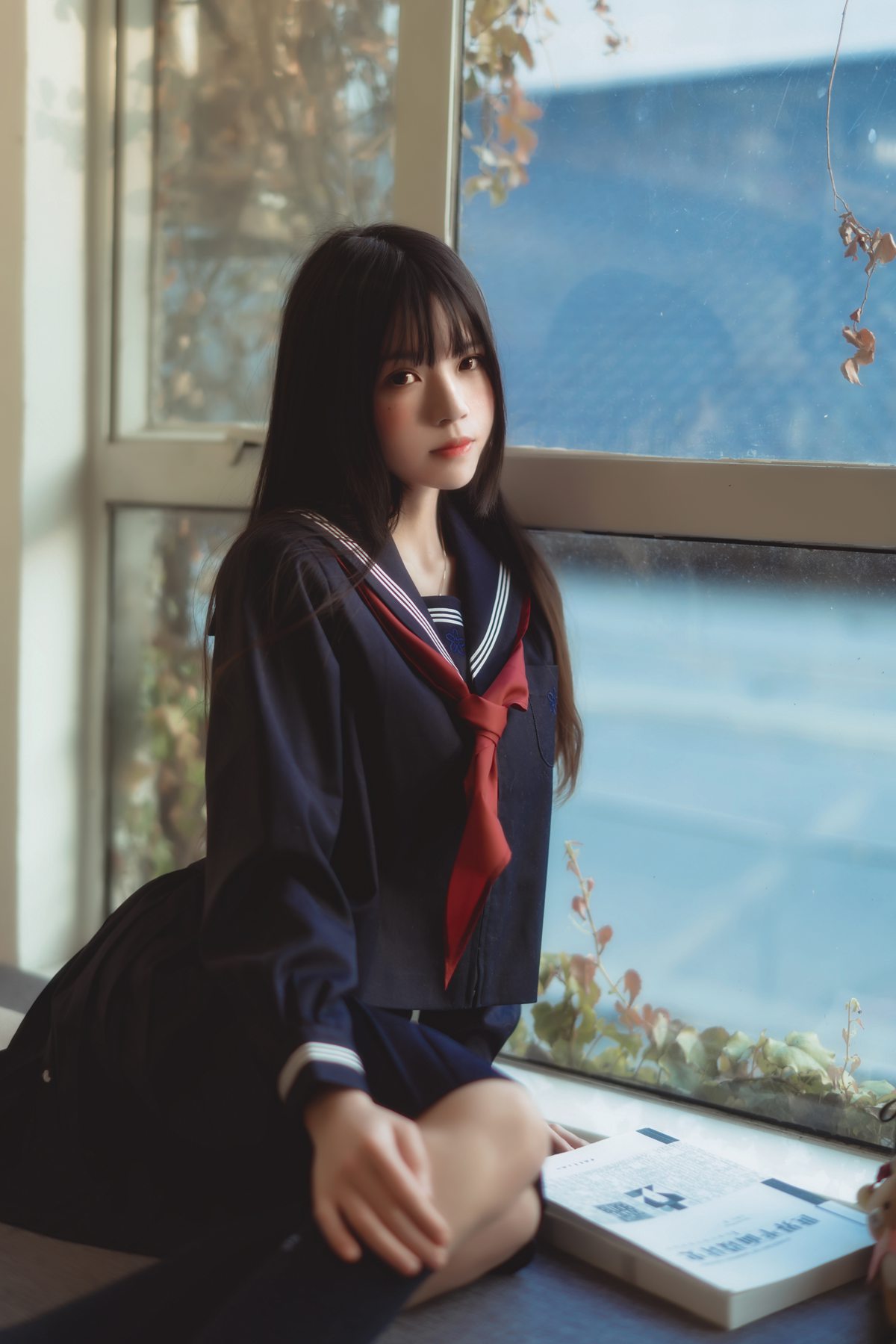 图片[19]-桜桃喵 小小少女 黑色水手服 [50P] – 速更版-美库