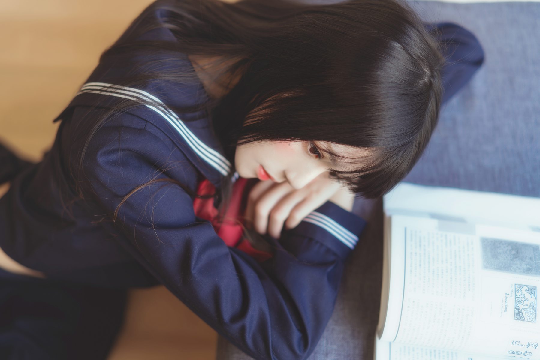 图片[26]-桜桃喵 小小少女 黑色水手服 [50P] – 速更版-美库