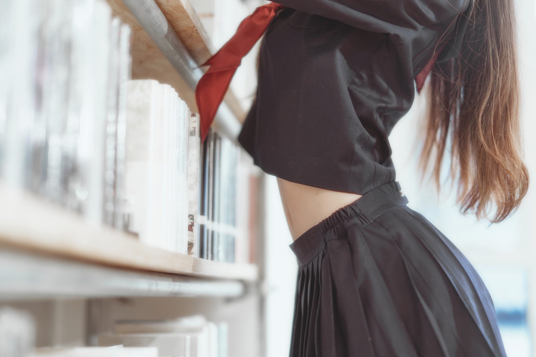 图片[34]-桜桃喵 小小少女 黑色水手服 [50P] – 速更版-美库