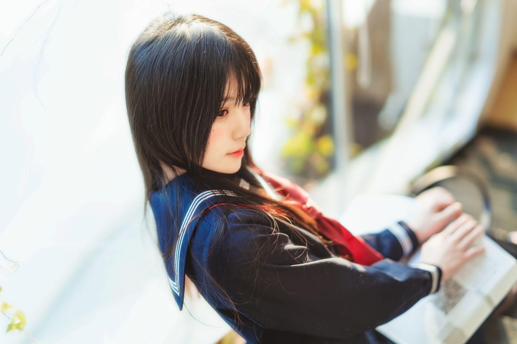 图片[51]-桜桃喵 小小少女 黑色水手服 [50P] – 速更版-美库