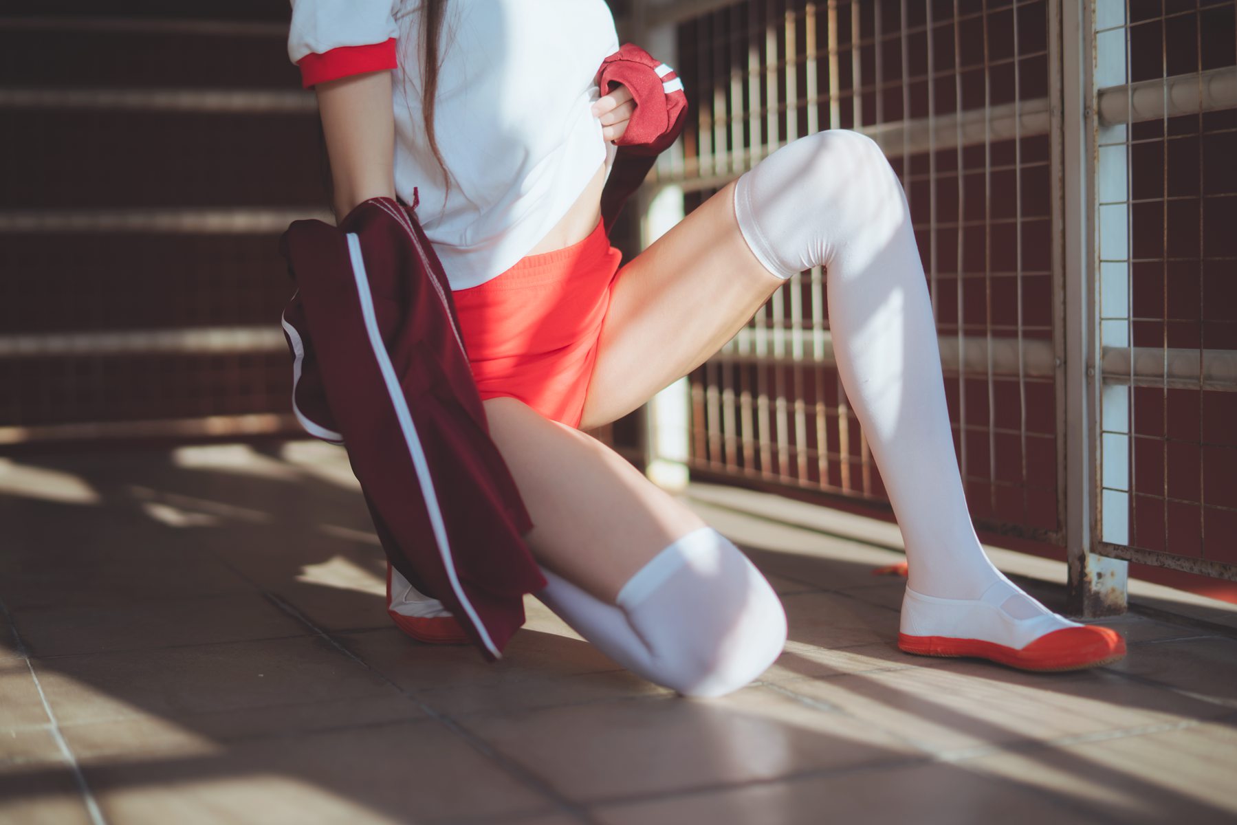 图片[42]-桜桃喵 红色体操服 [44P] – 速更版-美库