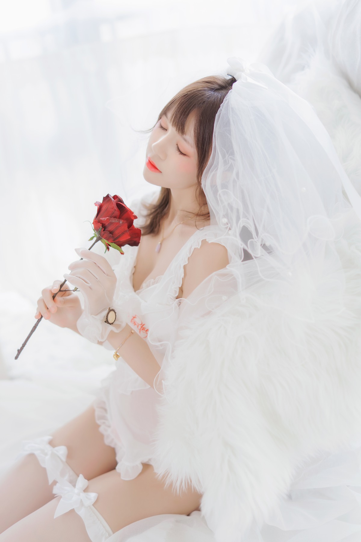 图片[29]-桜桃喵 轻纱 上 [33P] – 速更版-美库