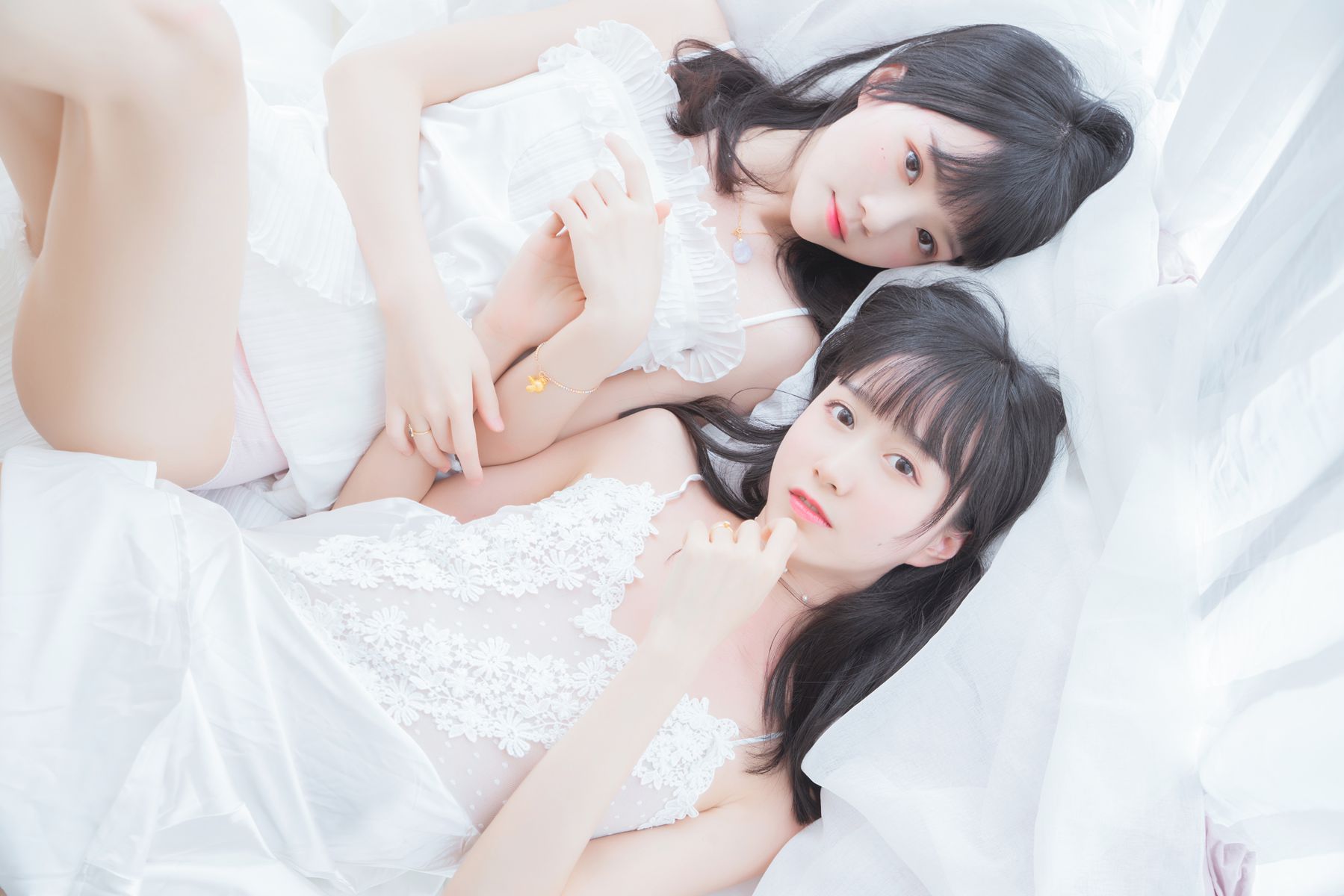 图片[27]-桜桃喵 & 木绵绵OwO –  朝(白裙×白裙) [58P] – 速更版-美库