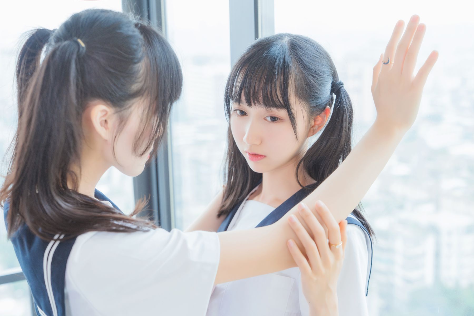 图片[31]-桜桃喵 & 木绵绵OwO –  她(制服×制服) [38P] – 速更版-美库