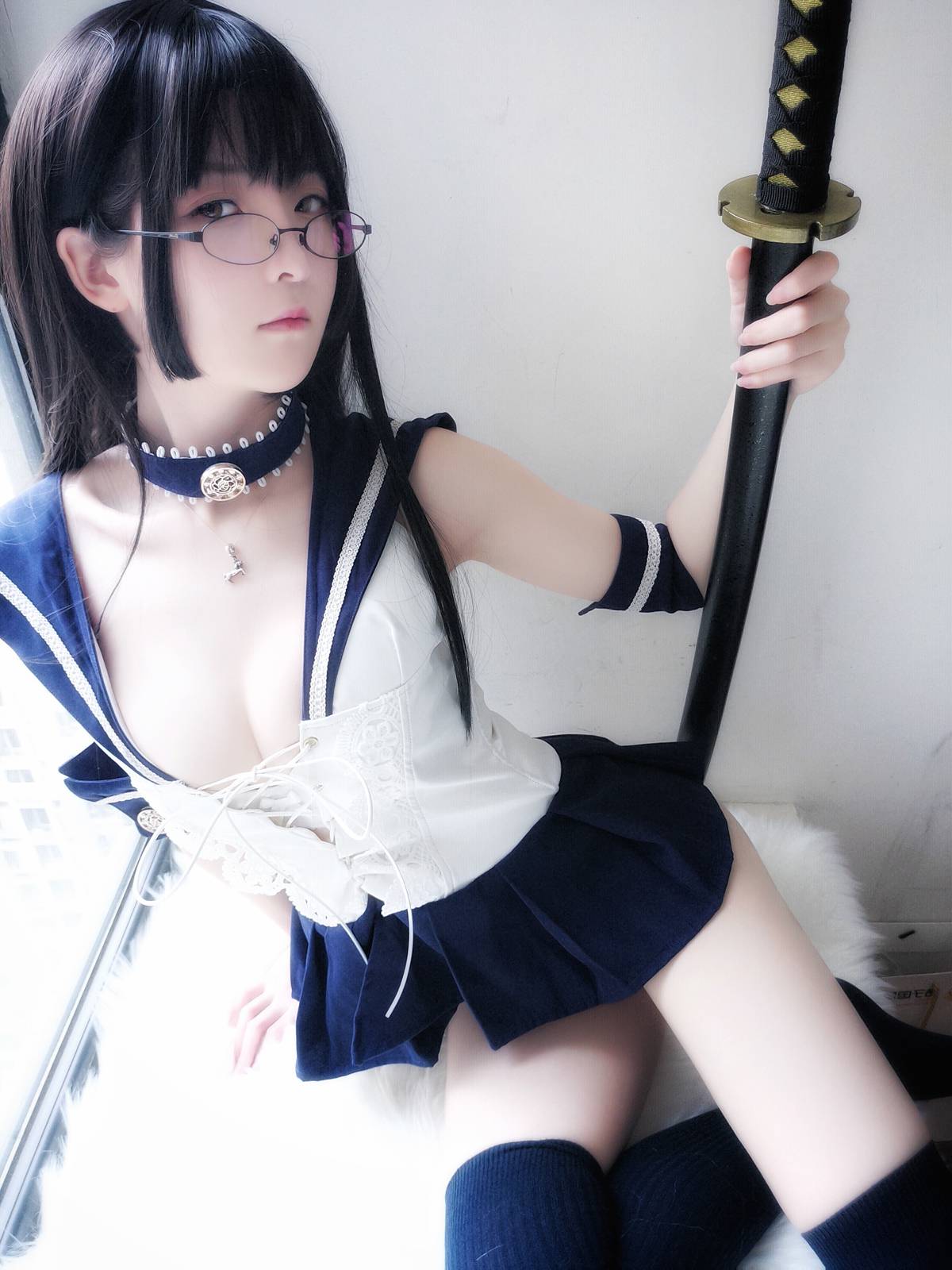 图片[13]-一小央泽-武士刀与水手服 [20P] – 速更版-美库