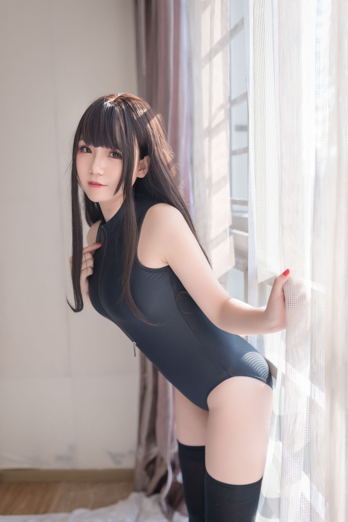 图片[23]-性感人气COSER Yoko宅夏Cos – 开胸黑丝泳衣 [28P] – 速更版-美库