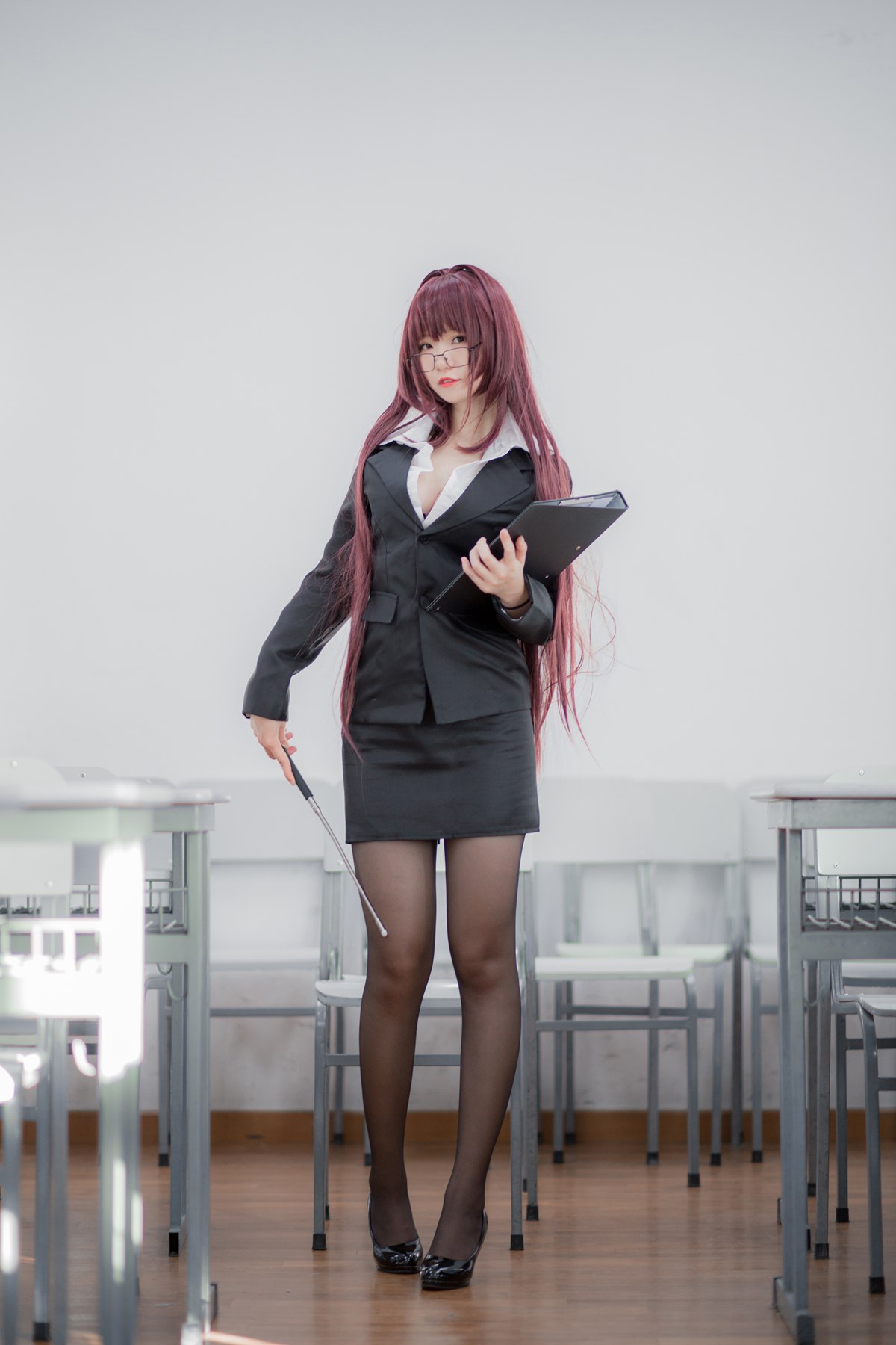 图片[20]-性感人气COSER Yoko宅夏Cos – 斯卡哈教师 [33P] – 速更版-美库