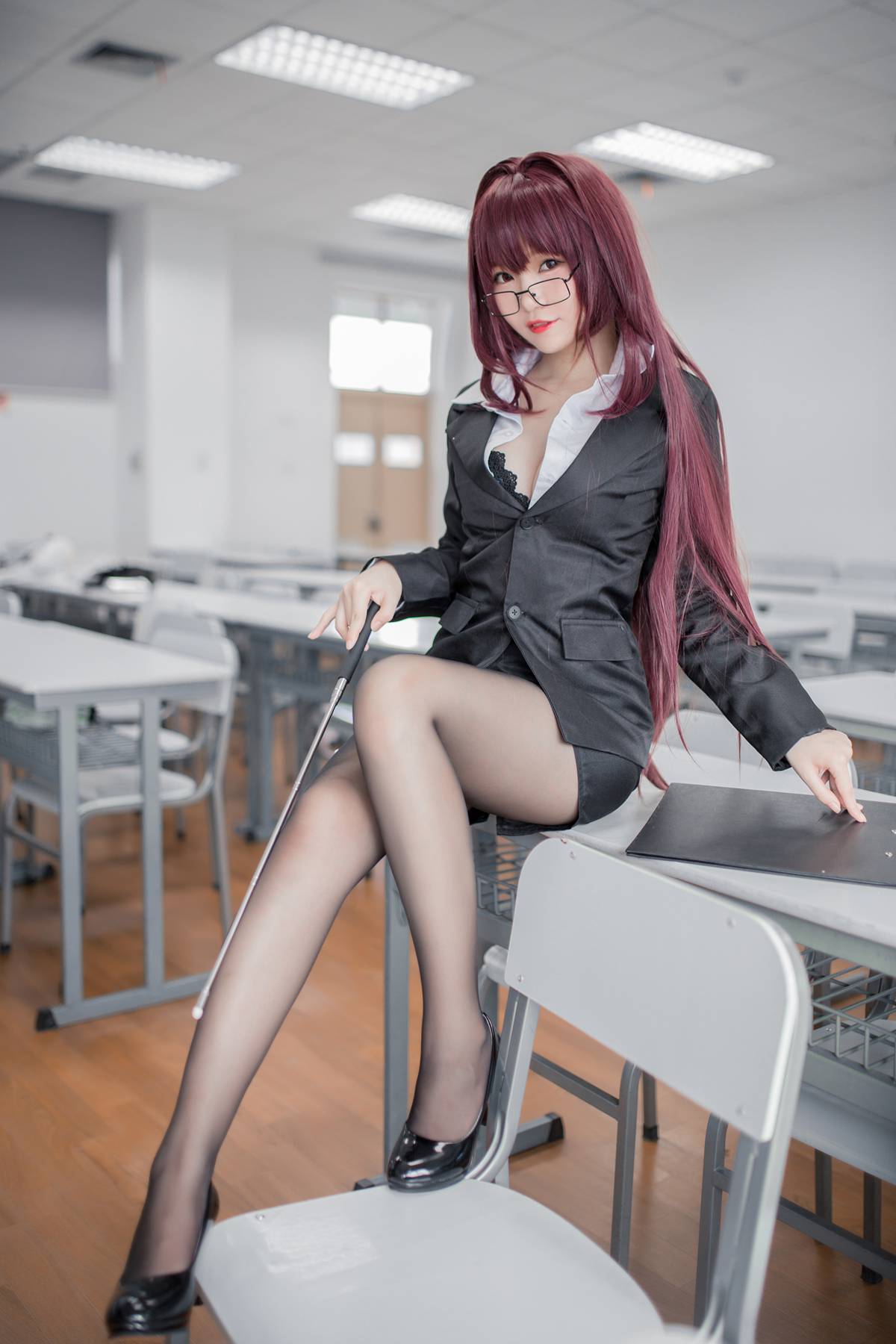 图片[25]-性感人气COSER Yoko宅夏Cos – 斯卡哈教师 [33P] – 速更版-美库