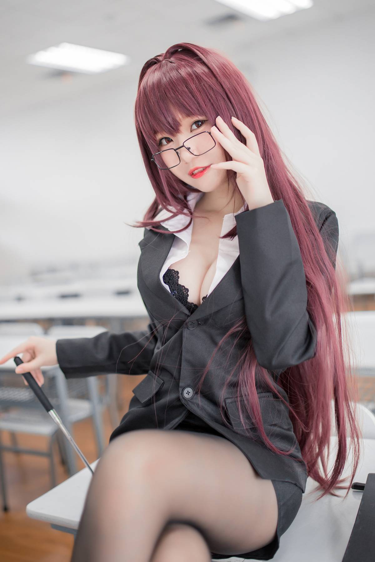 图片[26]-性感人气COSER Yoko宅夏Cos – 斯卡哈教师 [33P] – 速更版-美库