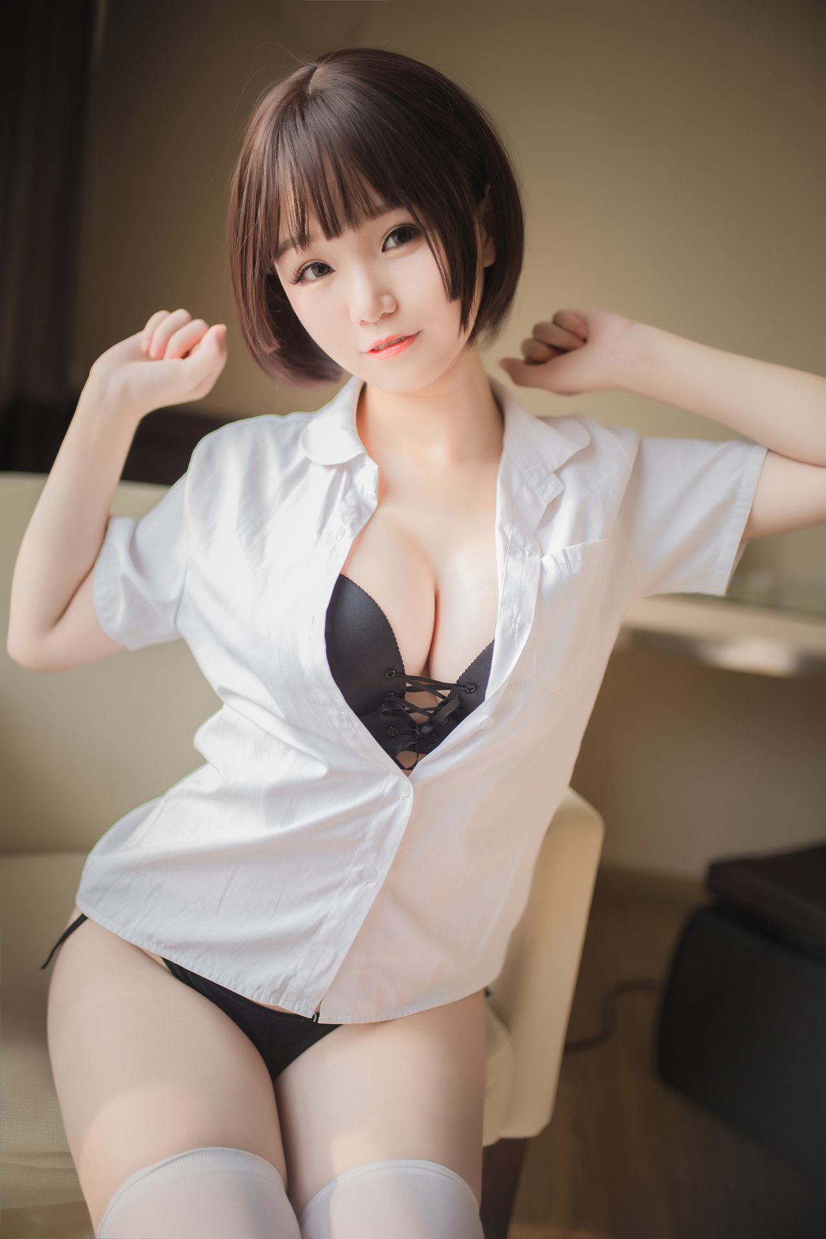 图片[17]-Yoko宅夏Cos – 清凉白丝 – 速更版-美库