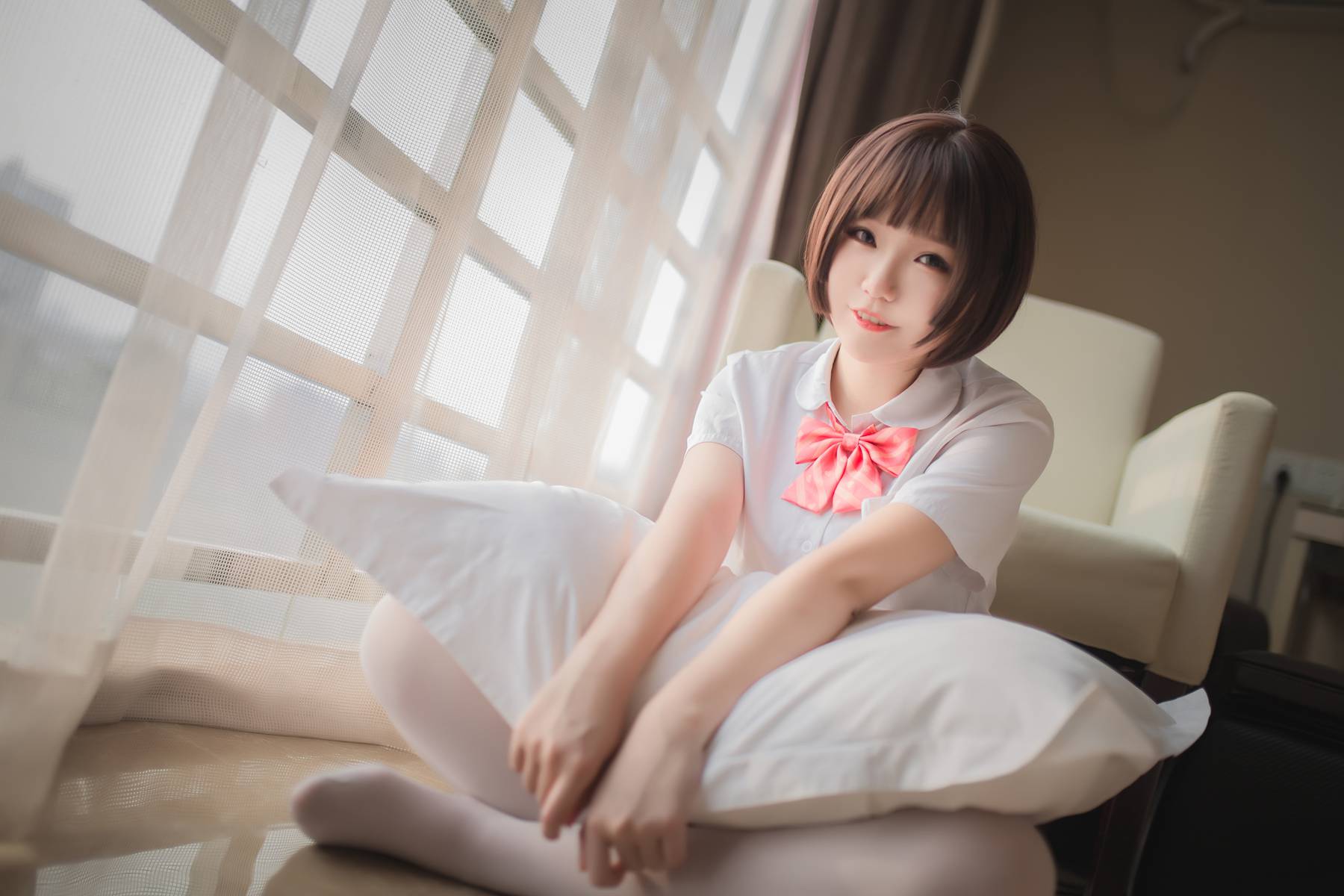 图片[24]-Yoko宅夏Cos – 清凉白丝 – 速更版-美库