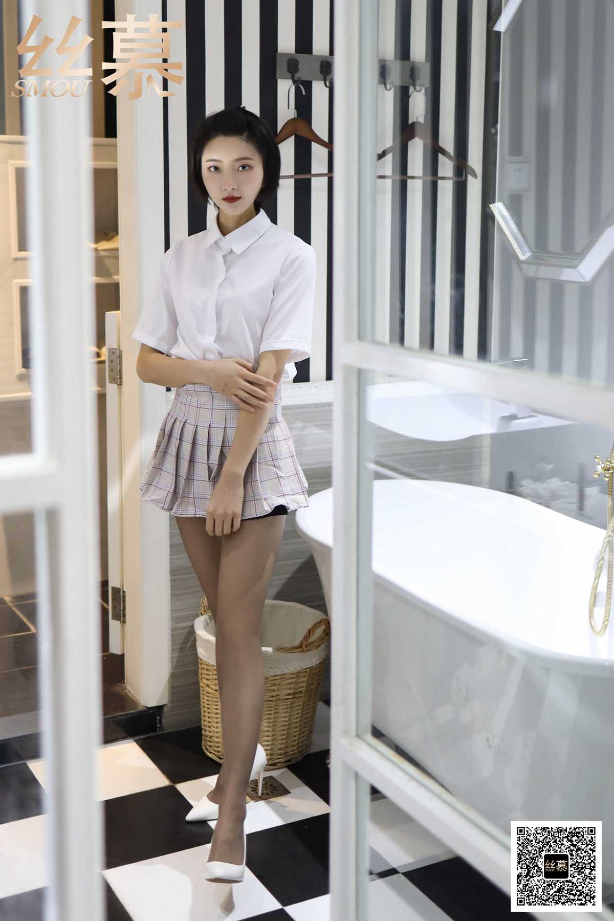 图片[74]-[丝慕GIRL]SM418 天天一元 佳佳《JK格子百褶裙》[74P] – 速更版-美库