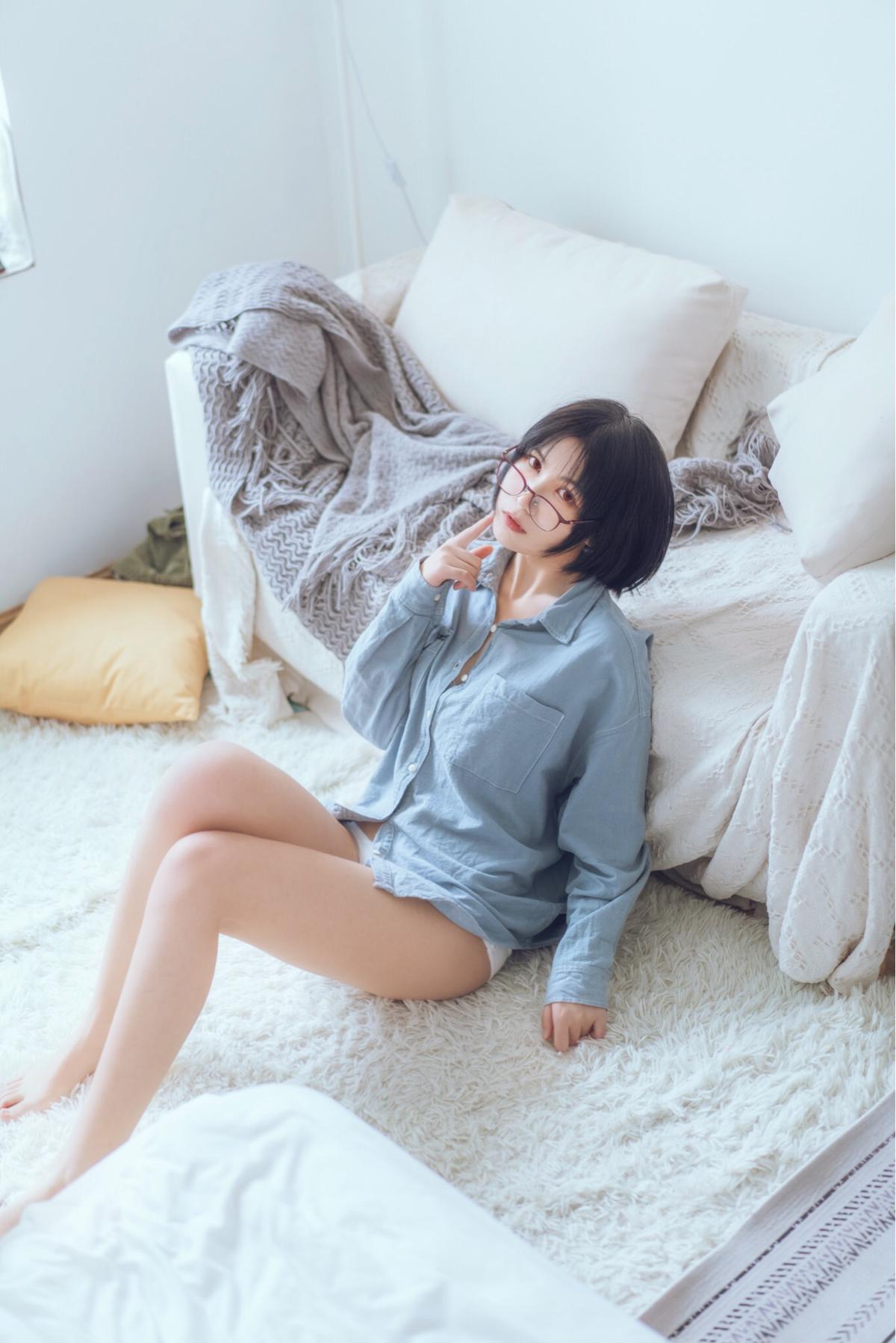 图片[14]-逐月Su 蓝色衬衫发布 [22P] – 速更版-美库