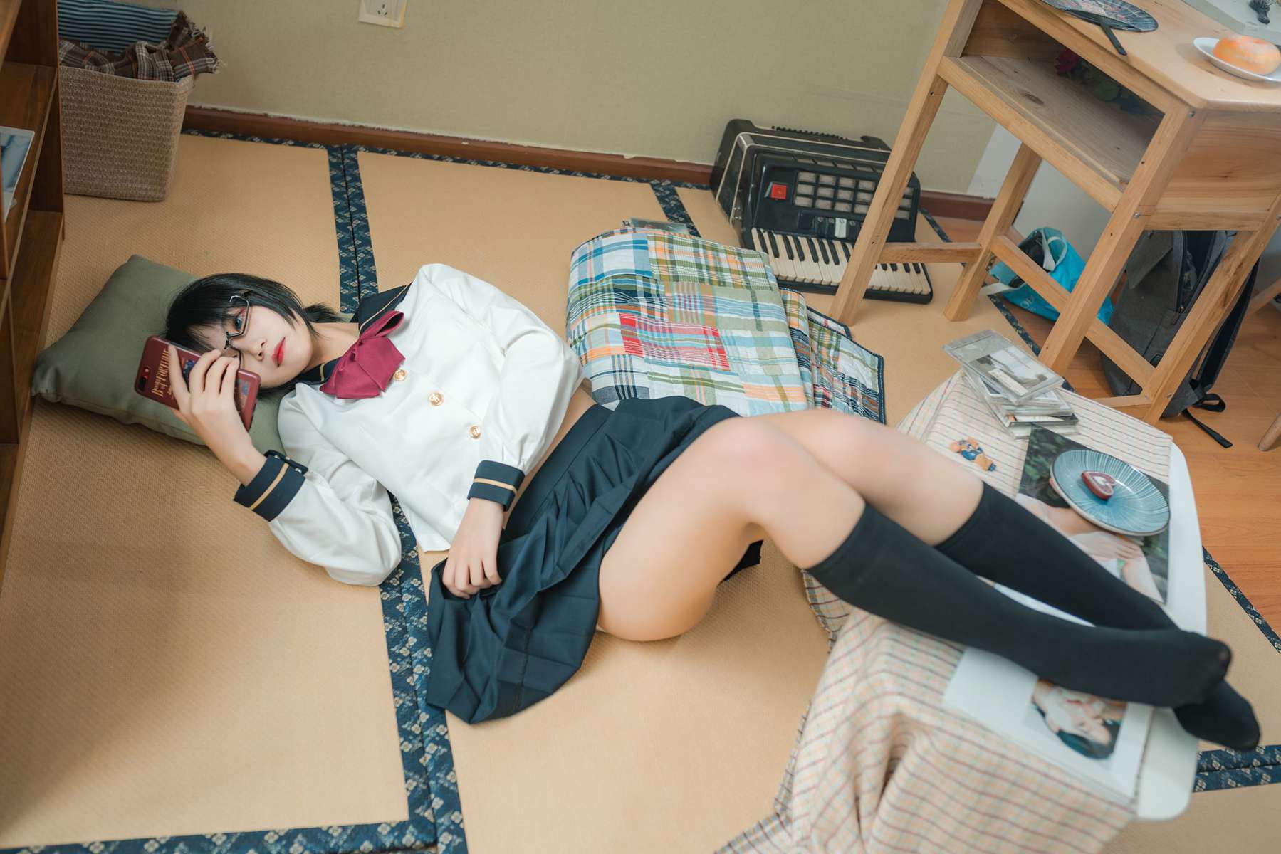 图片[14]-逐月Su 自宅jk [34P] – 速更版-美库