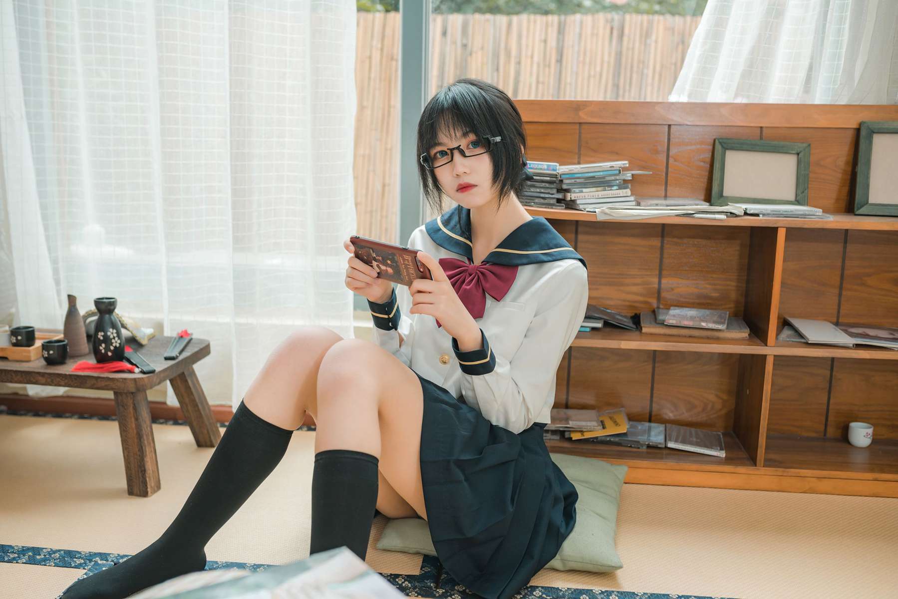 图片[16]-逐月Su 自宅jk [34P] – 速更版-美库