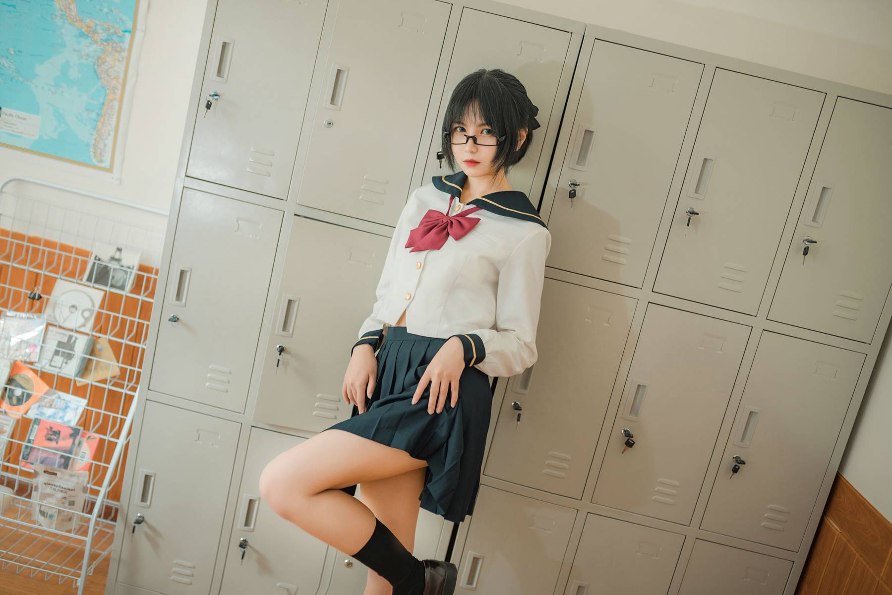 图片[17]-逐月Su 自宅jk [34P] – 速更版-美库