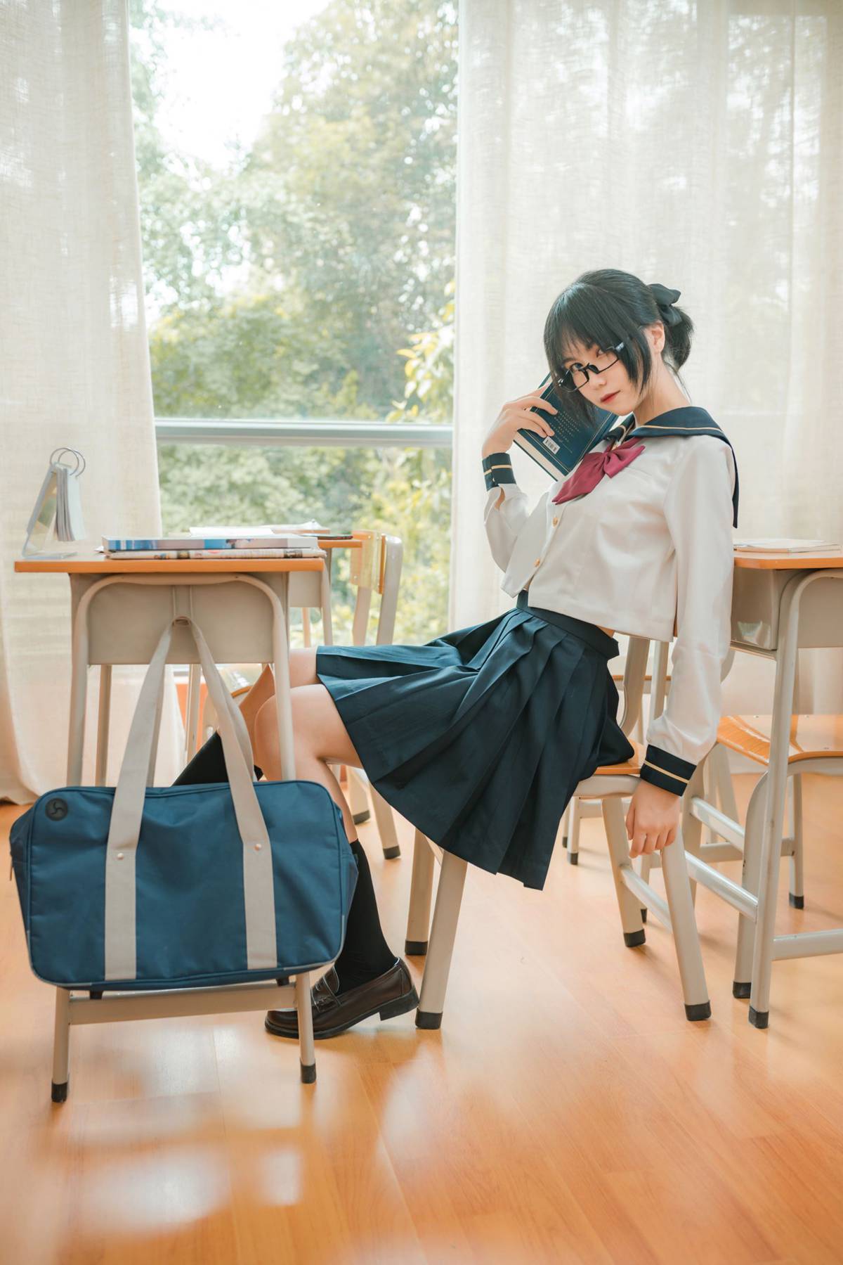 图片[19]-逐月Su 自宅jk [34P] – 速更版-美库