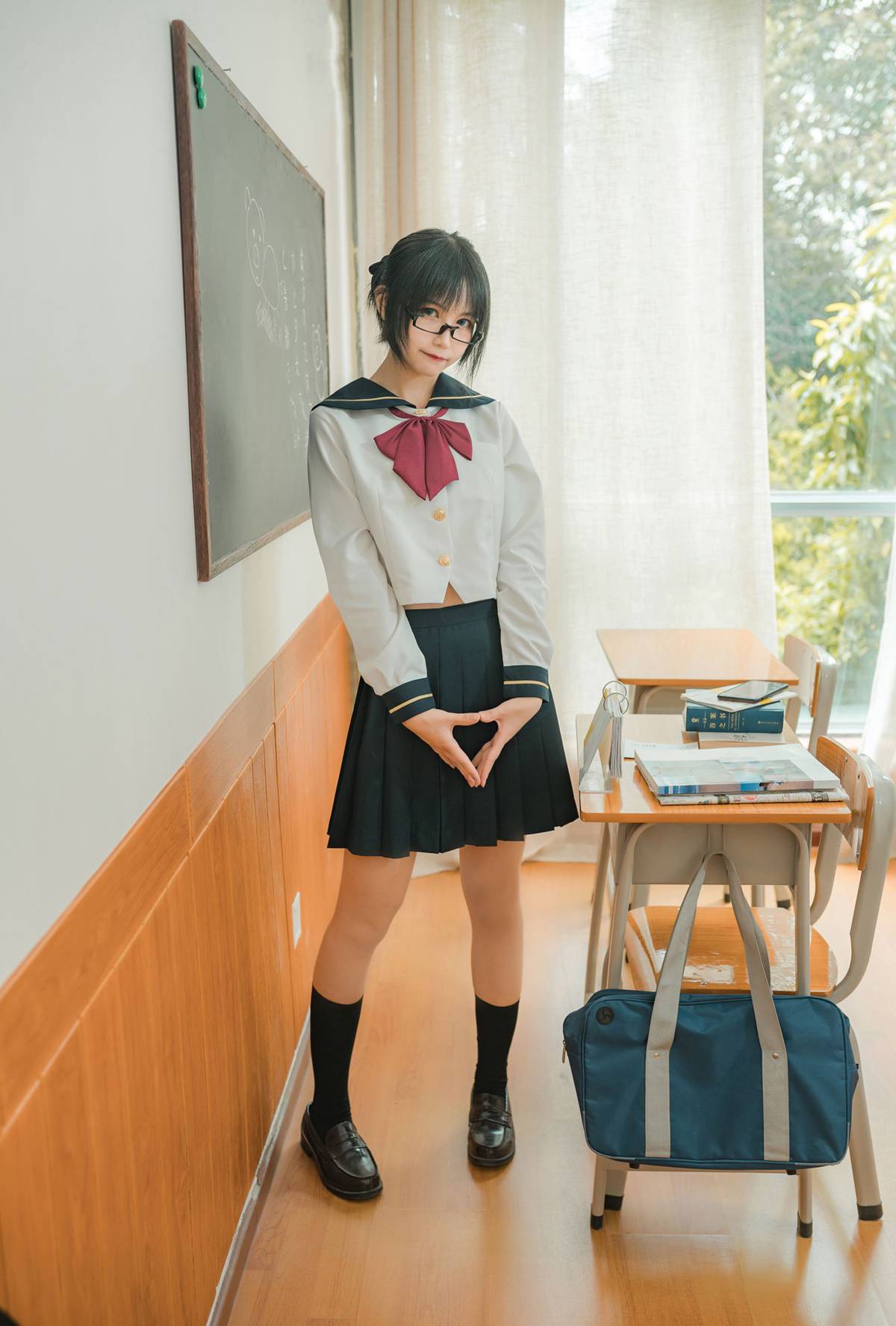 图片[20]-逐月Su 自宅jk [34P] – 速更版-美库