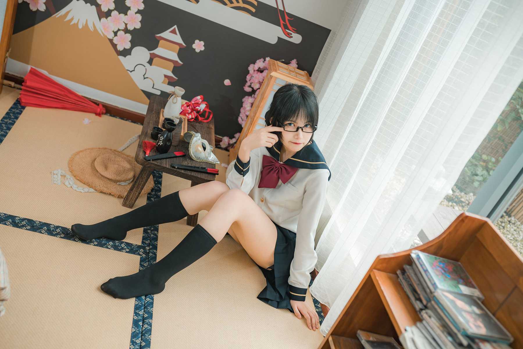 图片[23]-逐月Su 自宅jk [34P] – 速更版-美库