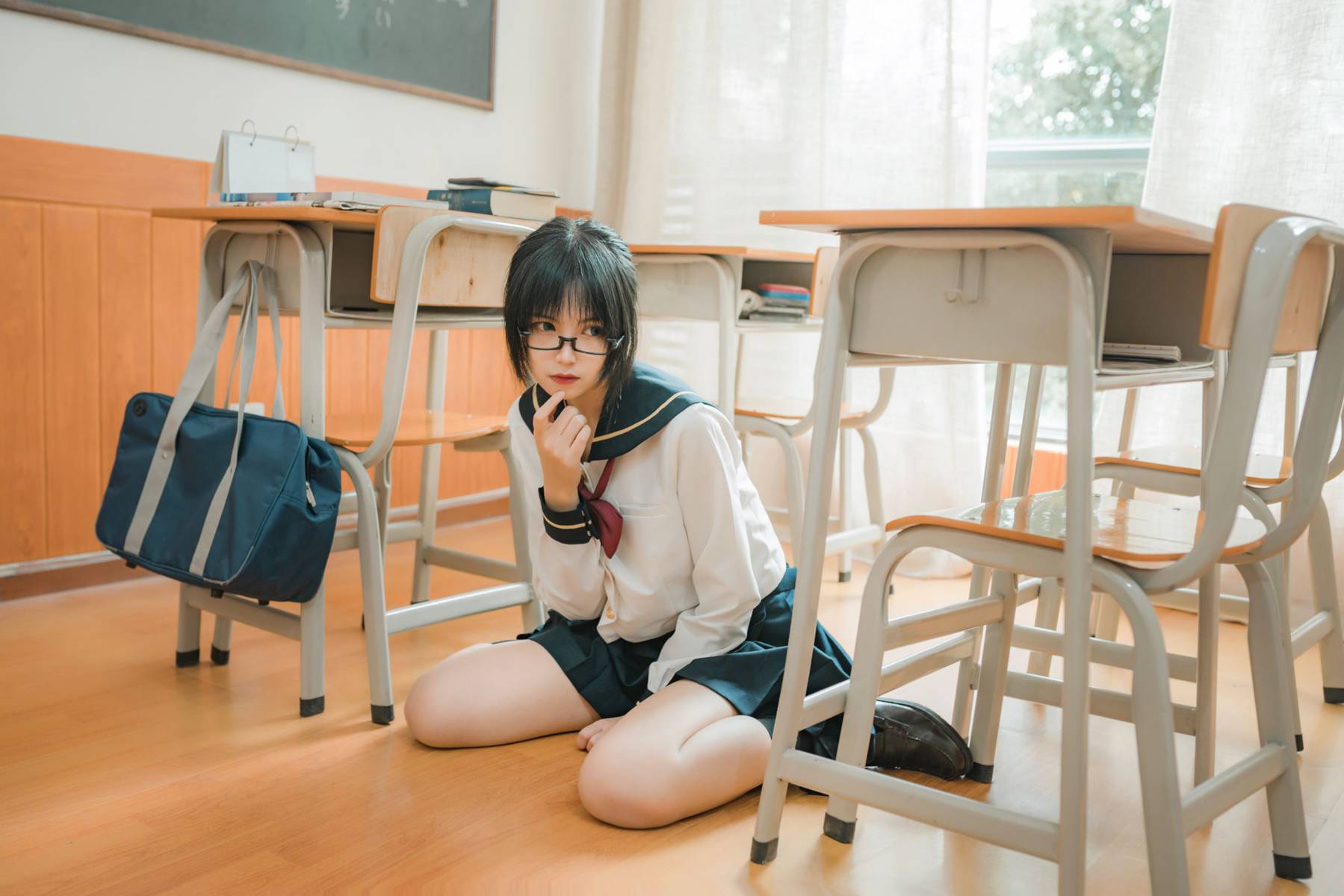 图片[24]-逐月Su 自宅jk [34P] – 速更版-美库