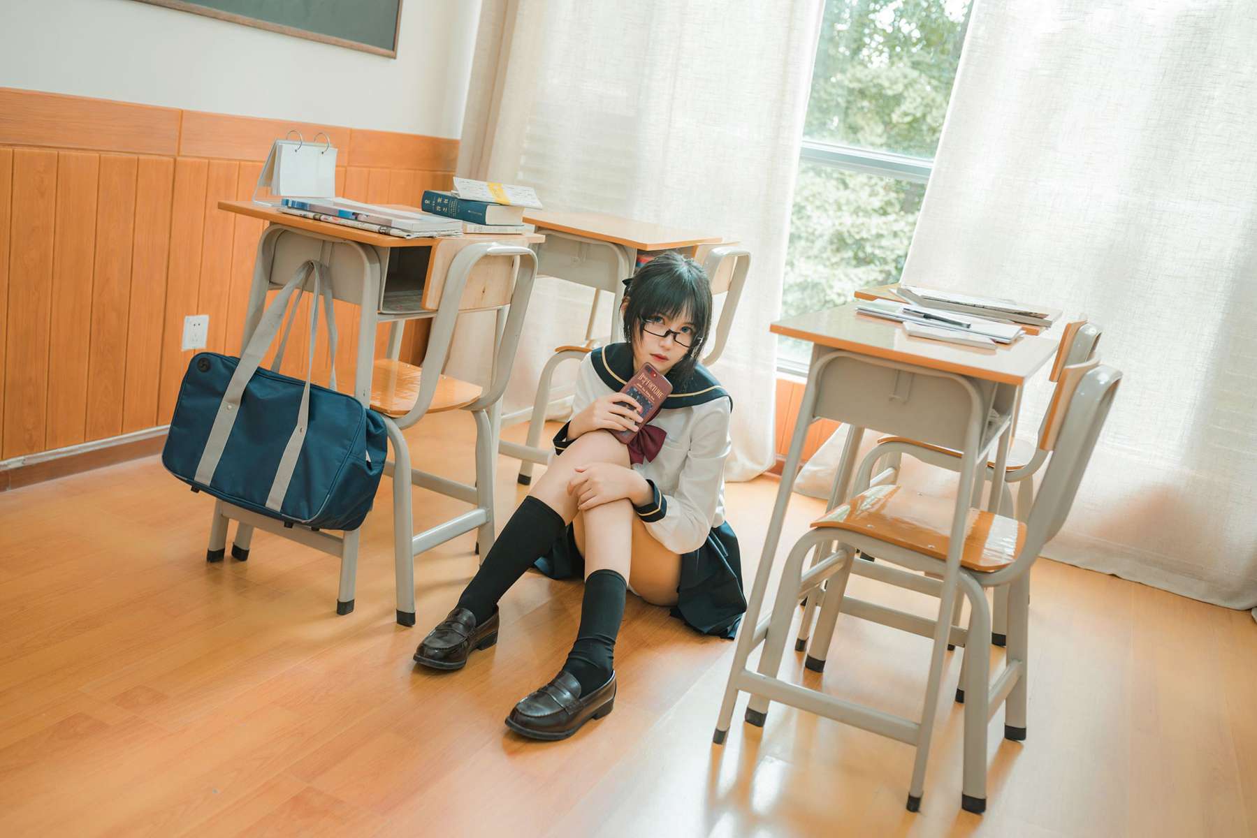 图片[28]-逐月Su 自宅jk [34P] – 速更版-美库