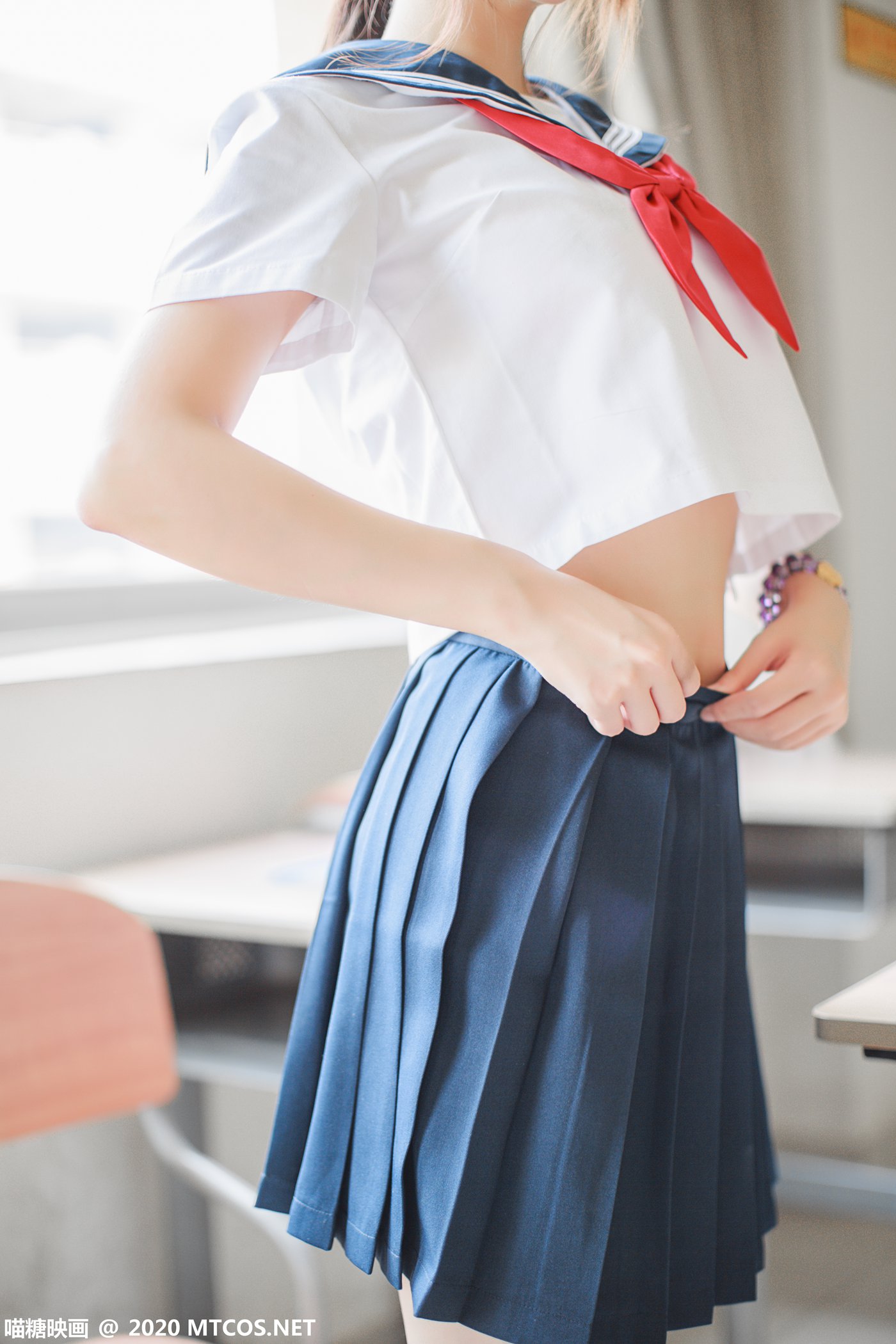 图片[25]-[喵糖映画]VOL.340 同桌的水手服[33P] – 速更版-美库