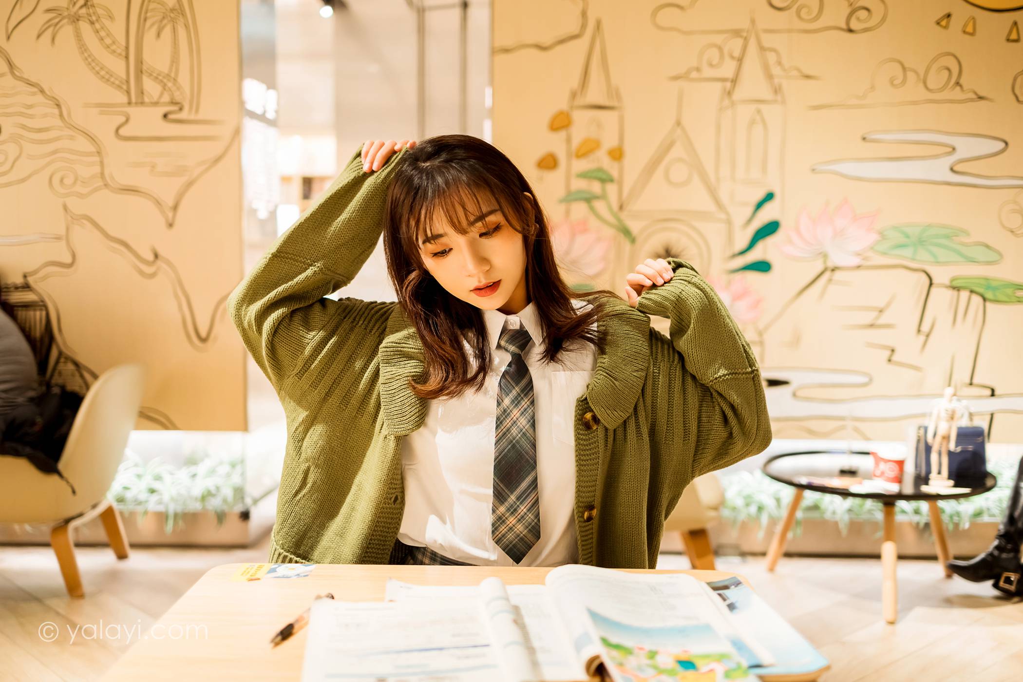 图片[11]-[YALAYI雅拉伊]2021.01.19 NO.753 一起补习的日子 果果[51P] – 速更版-美库