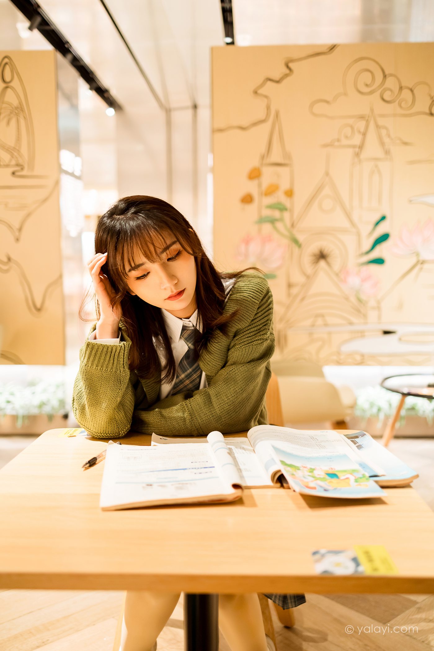 图片[13]-[YALAYI雅拉伊]2021.01.19 NO.753 一起补习的日子 果果[51P] – 速更版-美库