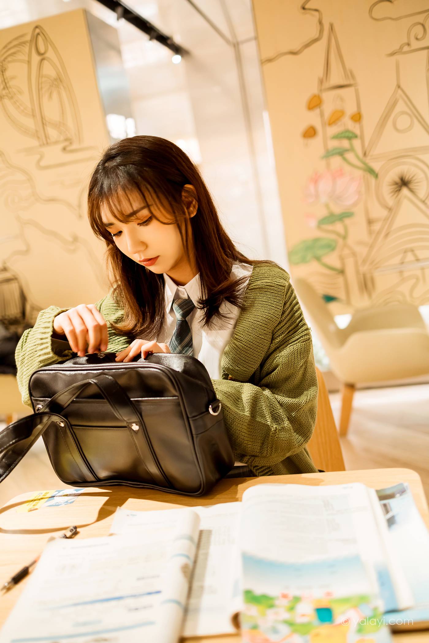 图片[14]-[YALAYI雅拉伊]2021.01.19 NO.753 一起补习的日子 果果[51P] – 速更版-美库