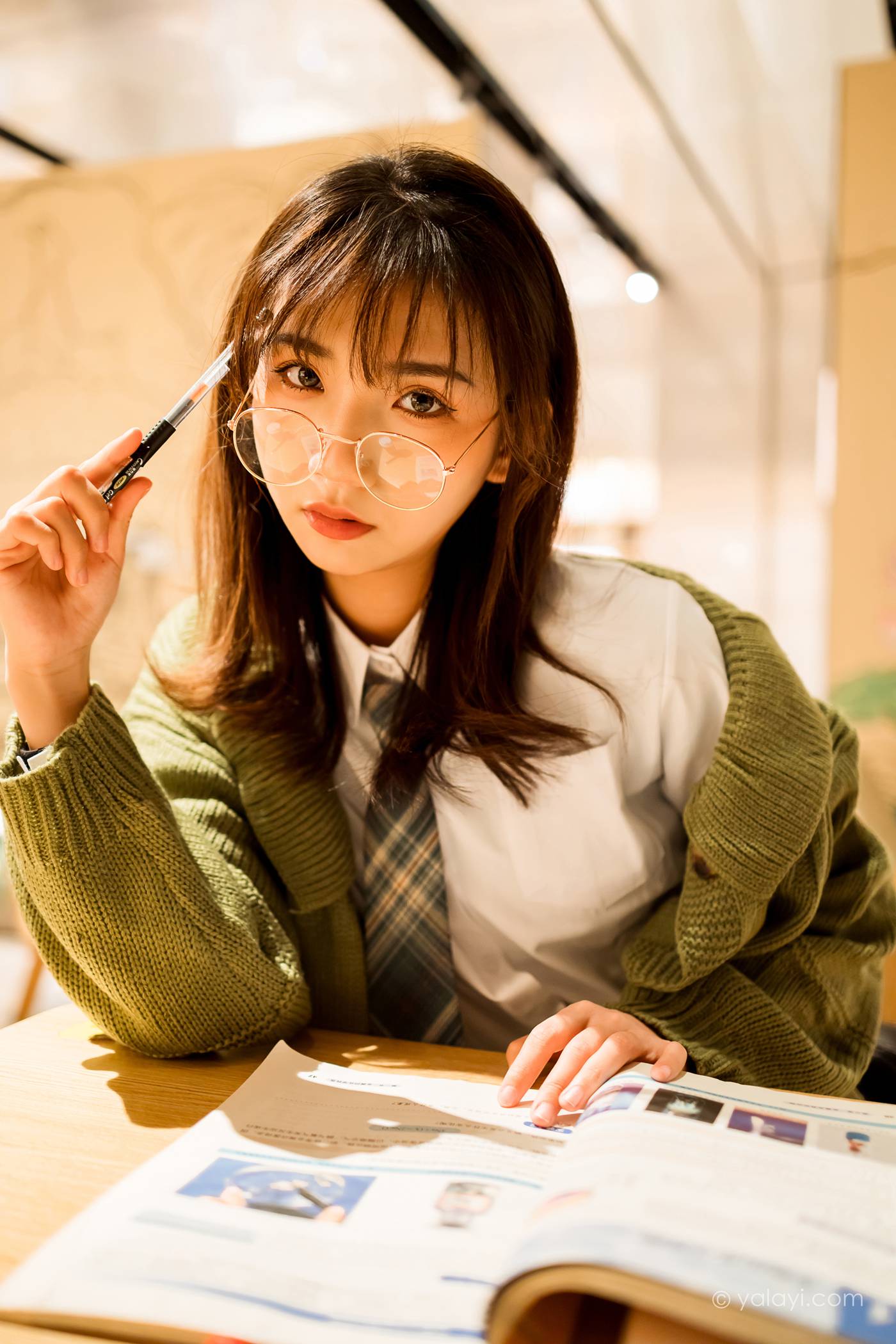 图片[21]-[YALAYI雅拉伊]2021.01.19 NO.753 一起补习的日子 果果[51P] – 速更版-美库