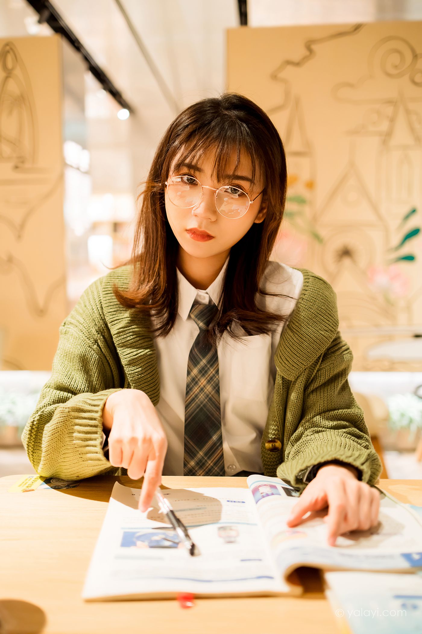 图片[22]-[YALAYI雅拉伊]2021.01.19 NO.753 一起补习的日子 果果[51P] – 速更版-美库