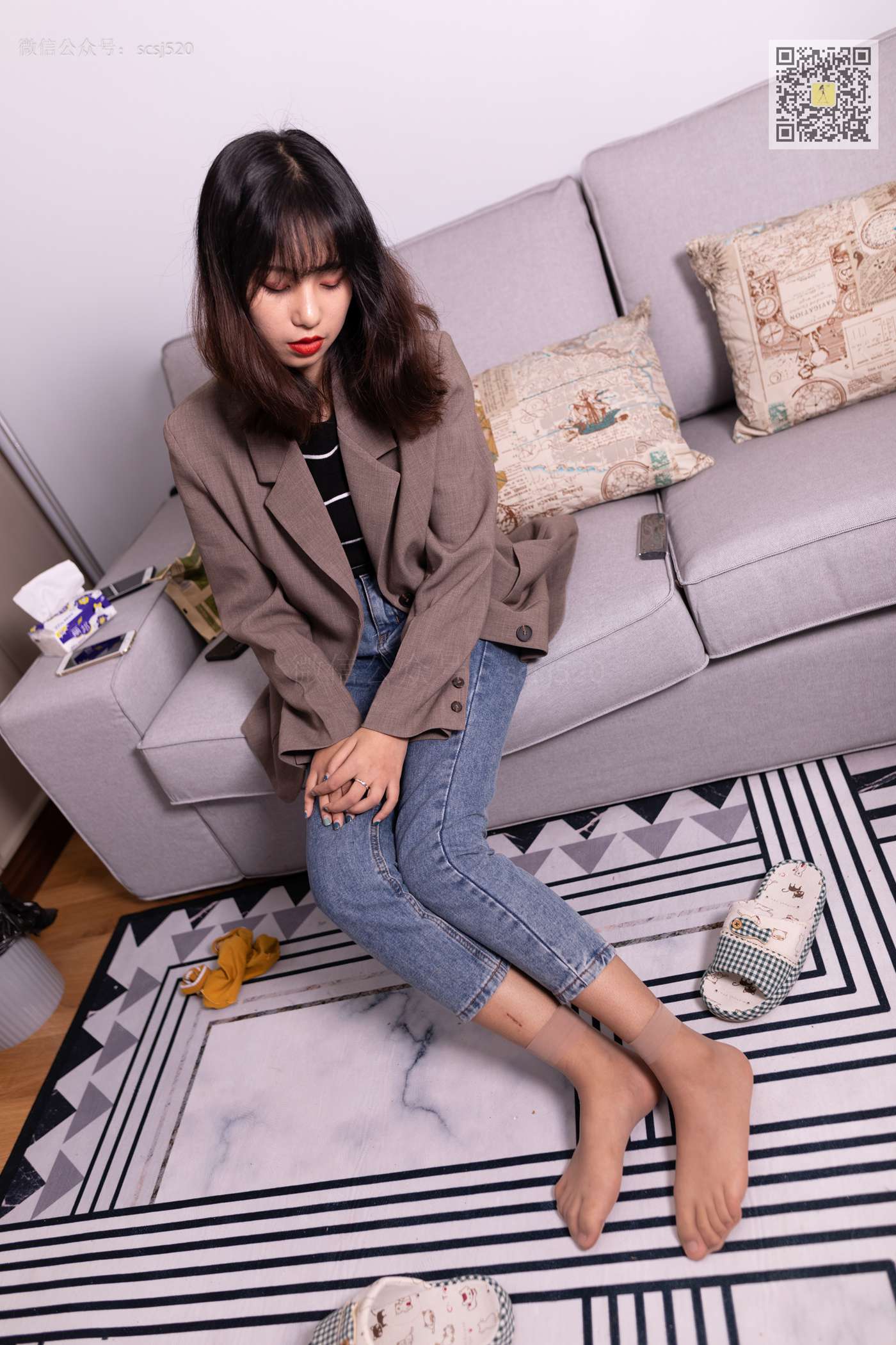 图片[23]-[LSS山茶摄影]NO.278 婷婷 丝袜棉袜哪个是你最爱[82P] – 速更版-美库