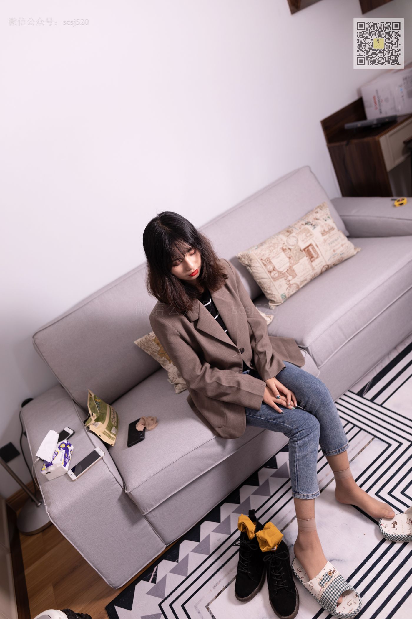 图片[34]-[LSS山茶摄影]NO.278 婷婷 丝袜棉袜哪个是你最爱[82P] – 速更版-美库