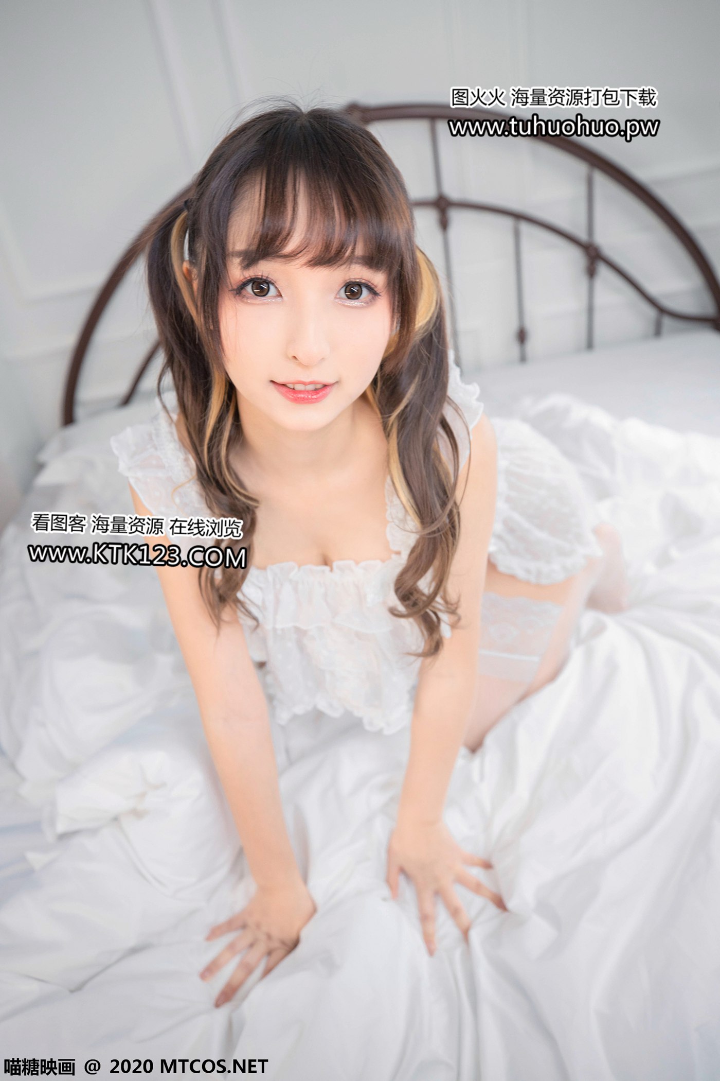 图片[25]-[喵糖映画]VOL.343 白色睡衣[25P] – 速更版-美库