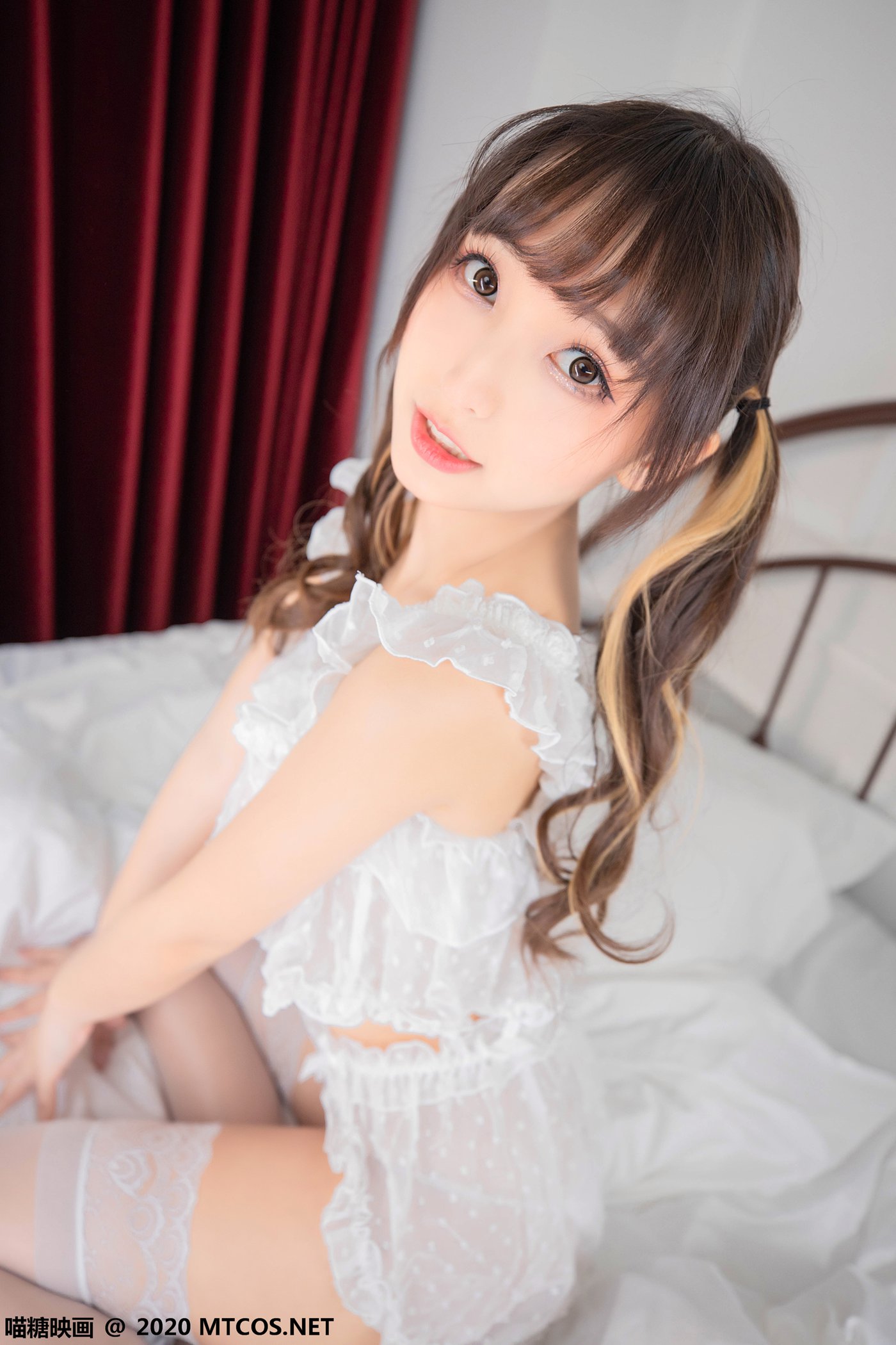 图片[27]-[喵糖映画]VOL.343 白色睡衣[25P] – 速更版-美库