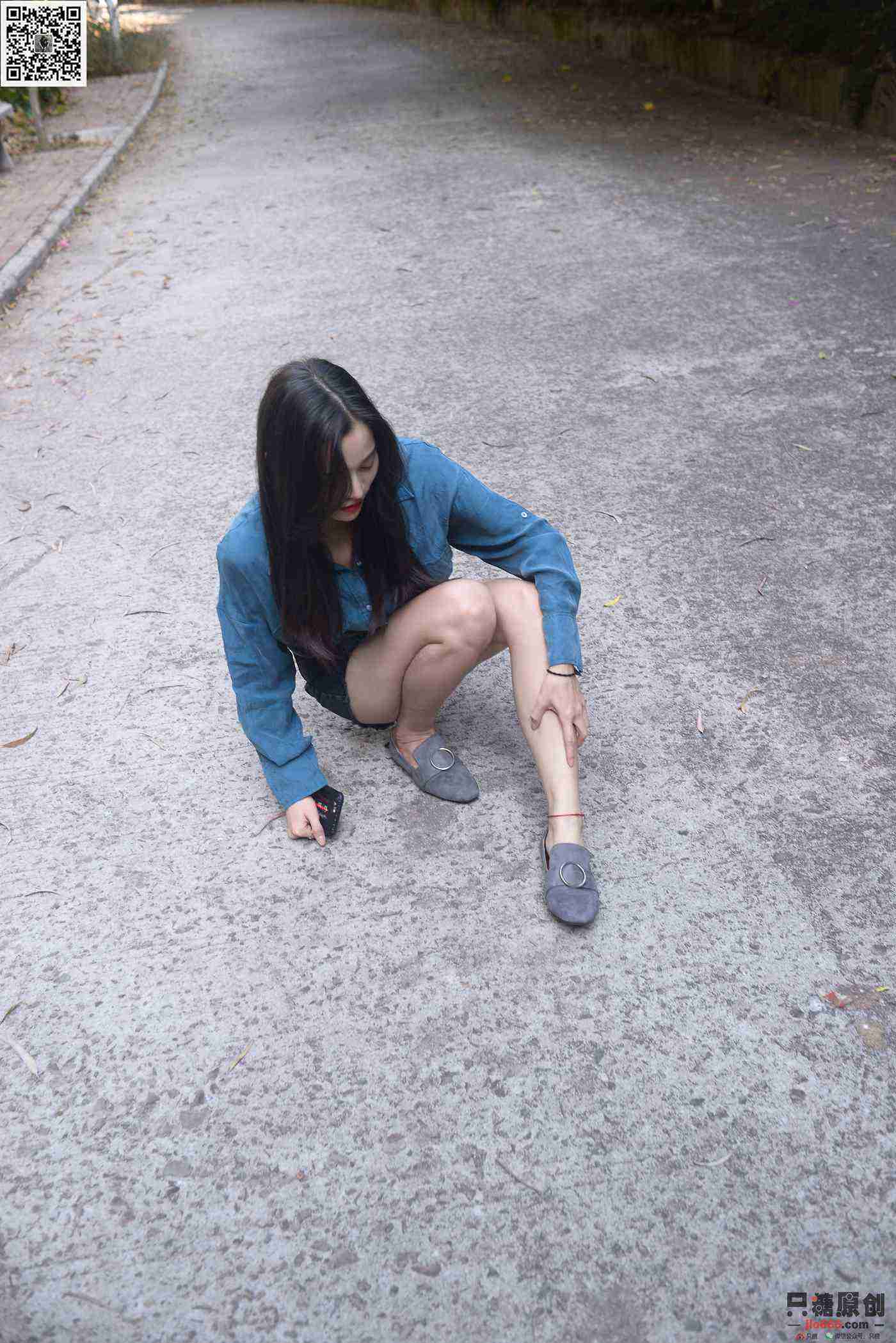 图片[23]-[只糖棉袜]NO.178 文文 海蓝时见鲸[179P] – 速更版-美库