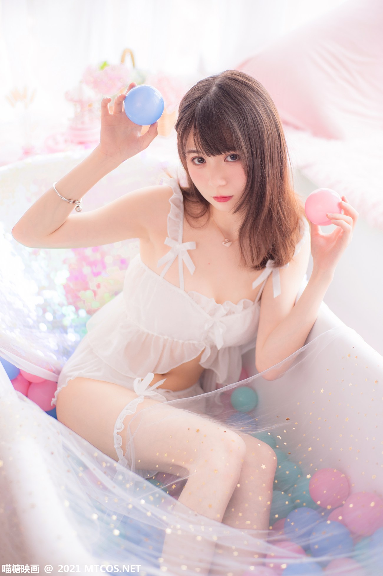 图片[17]-[喵糖映画]VOL.351 泡泡粉裙[22P] – 速更版-美库