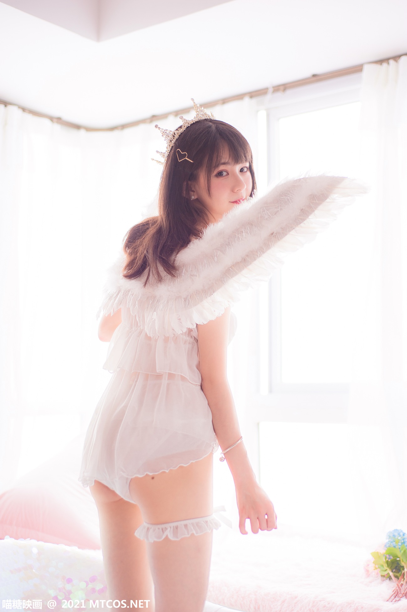 图片[18]-[喵糖映画]VOL.351 泡泡粉裙[22P] – 速更版-美库