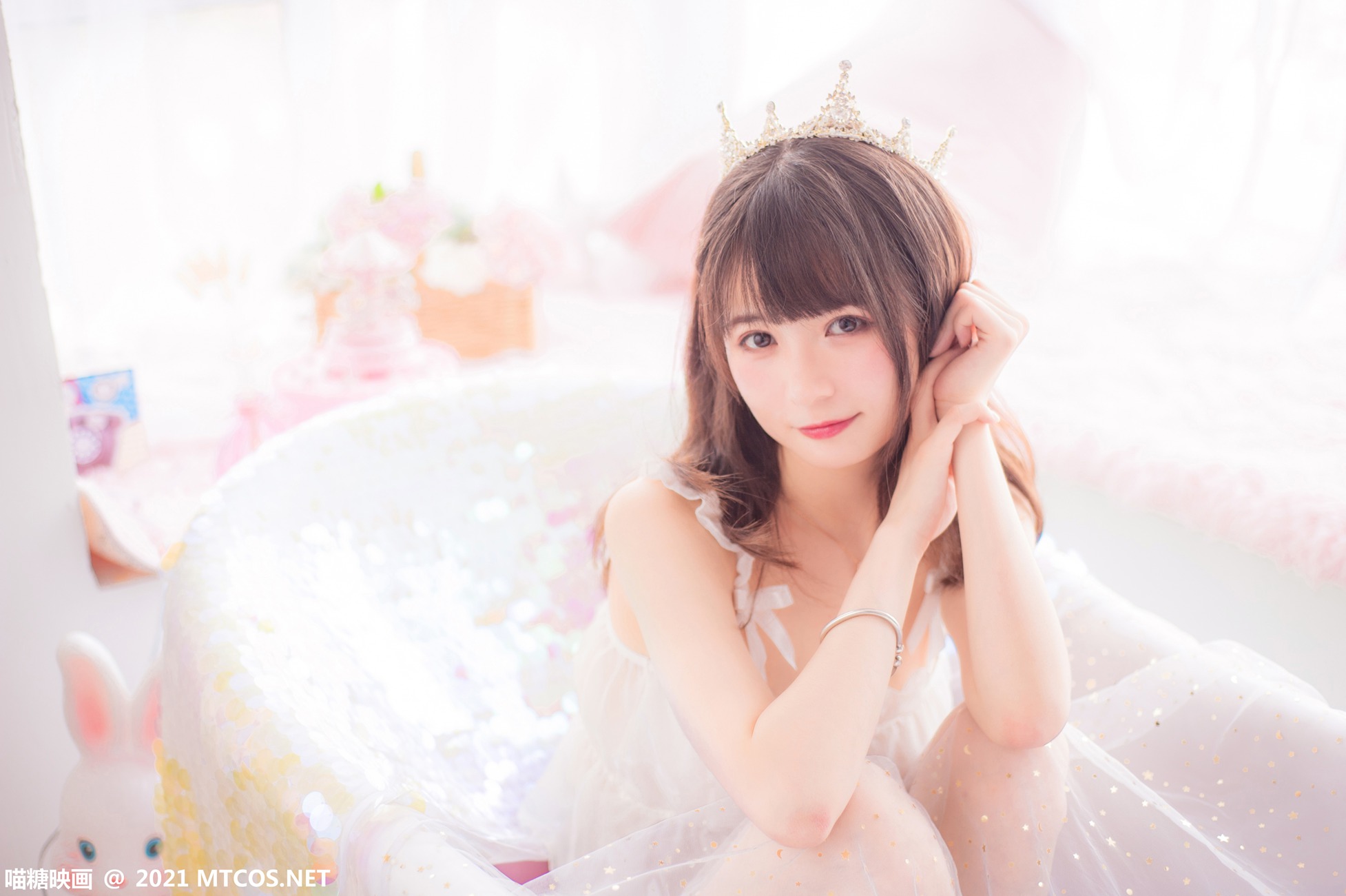 图片[21]-[喵糖映画]VOL.351 泡泡粉裙[22P] – 速更版-美库