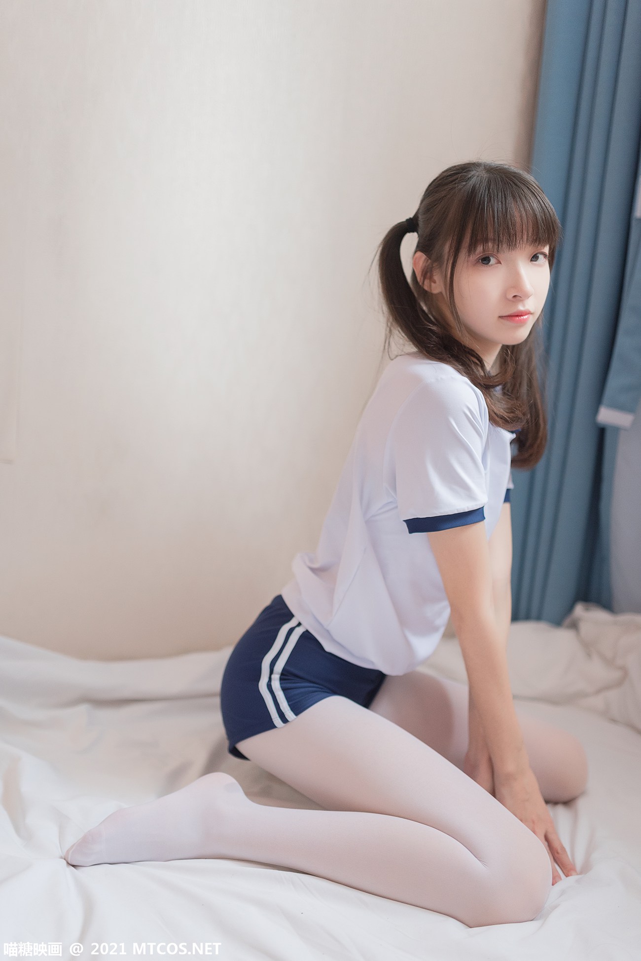 图片[23]-[喵糖映画]VOL.353 白丝体操服[50P] – 速更版-美库