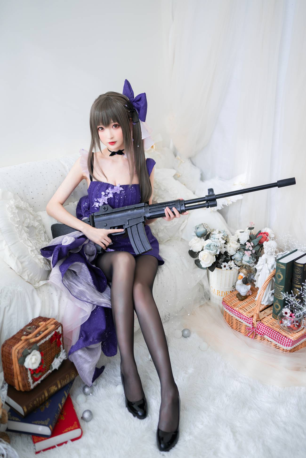 图片[11]-[喵糖映画]VOL.354 黑丝蓝裙蝶[20P] – 速更版-美库