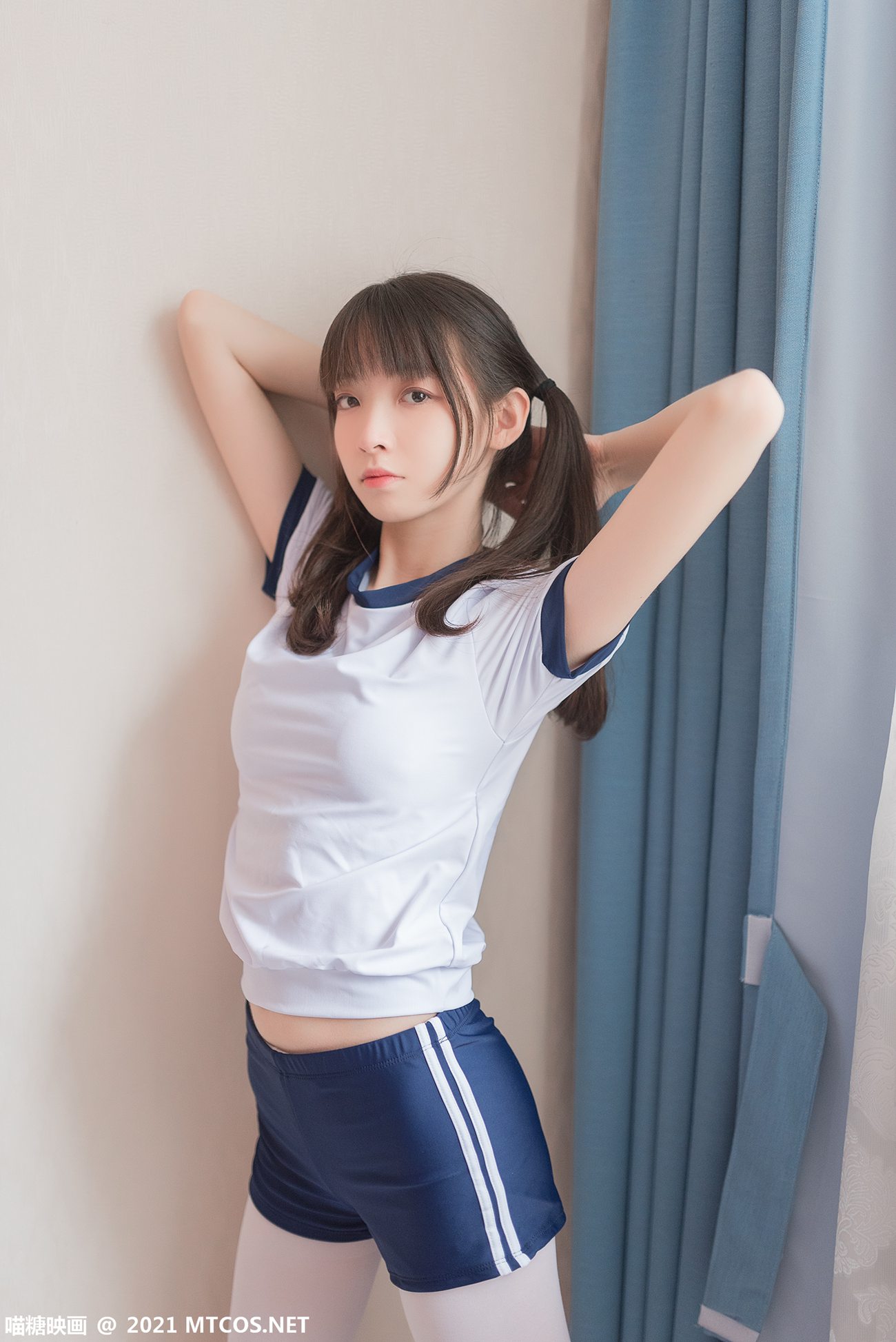 图片[35]-[喵糖映画]VOL.353 白丝体操服[50P] – 速更版-美库