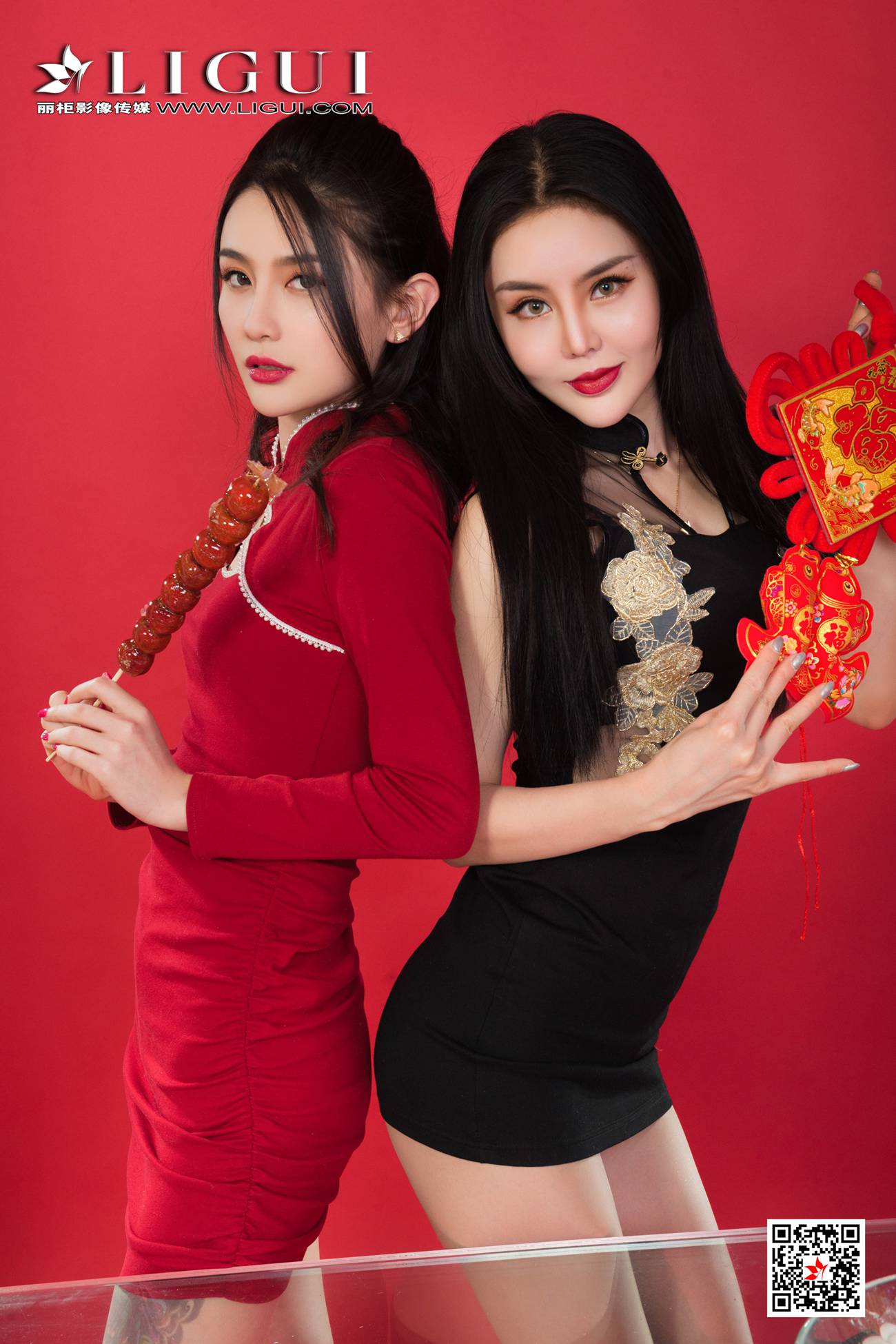 图片[12]-[Ligui丽柜] 2021.02.10 《《双生花-欲饺迎春》甜甜&凉儿 [94P] – 速更版-美库