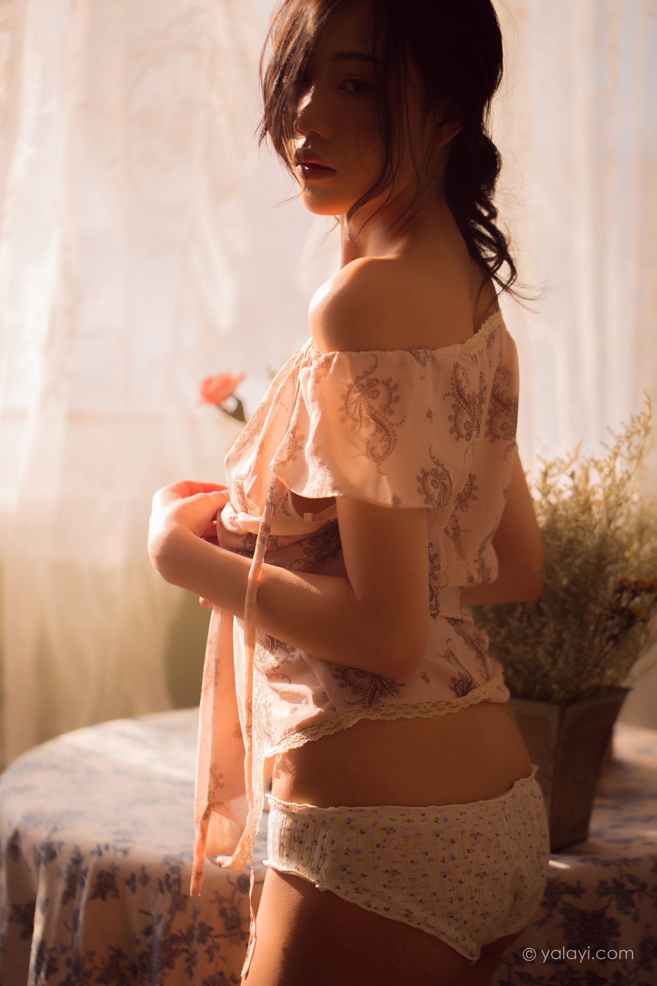 图片[19]-[YALAYI雅拉伊]2021.02.05 NO.761 暂时的花儿 橘子[48P] – 速更版-美库