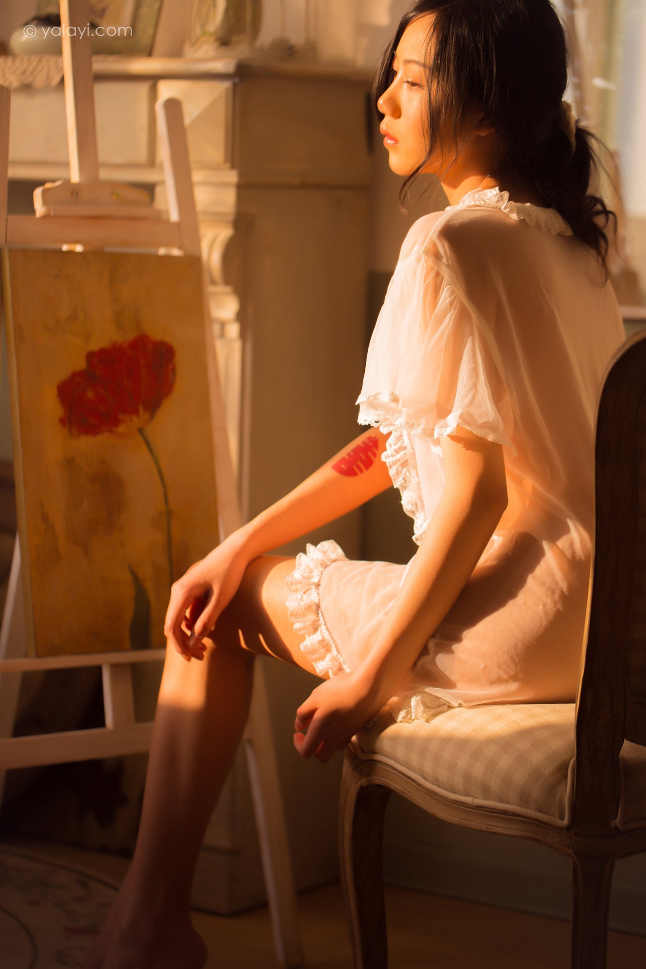 图片[31]-[YALAYI雅拉伊]2021.02.05 NO.761 暂时的花儿 橘子[48P] – 速更版-美库